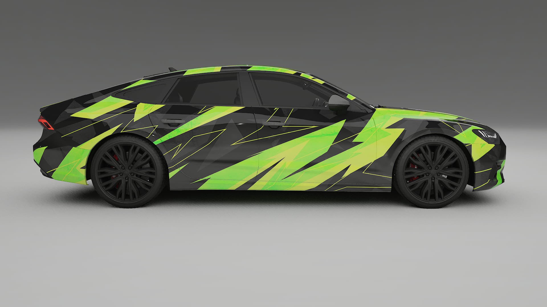 Audi A7 C8 Sportback prefacelift pre-LCI NINJA TURTLES – Ontworpen Wrap PPF Kit van Printbaar Polyurethaanfolie