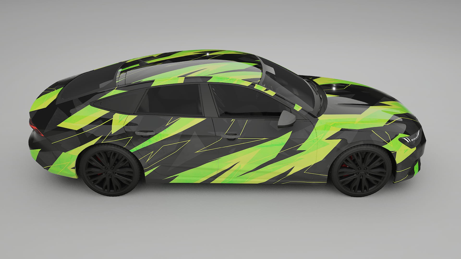Audi A7 C8 Sportback prefacelift pre-LCI NINJA TURTLES – Ontworpen Wrap PPF Kit van Printbaar Polyurethaanfolie