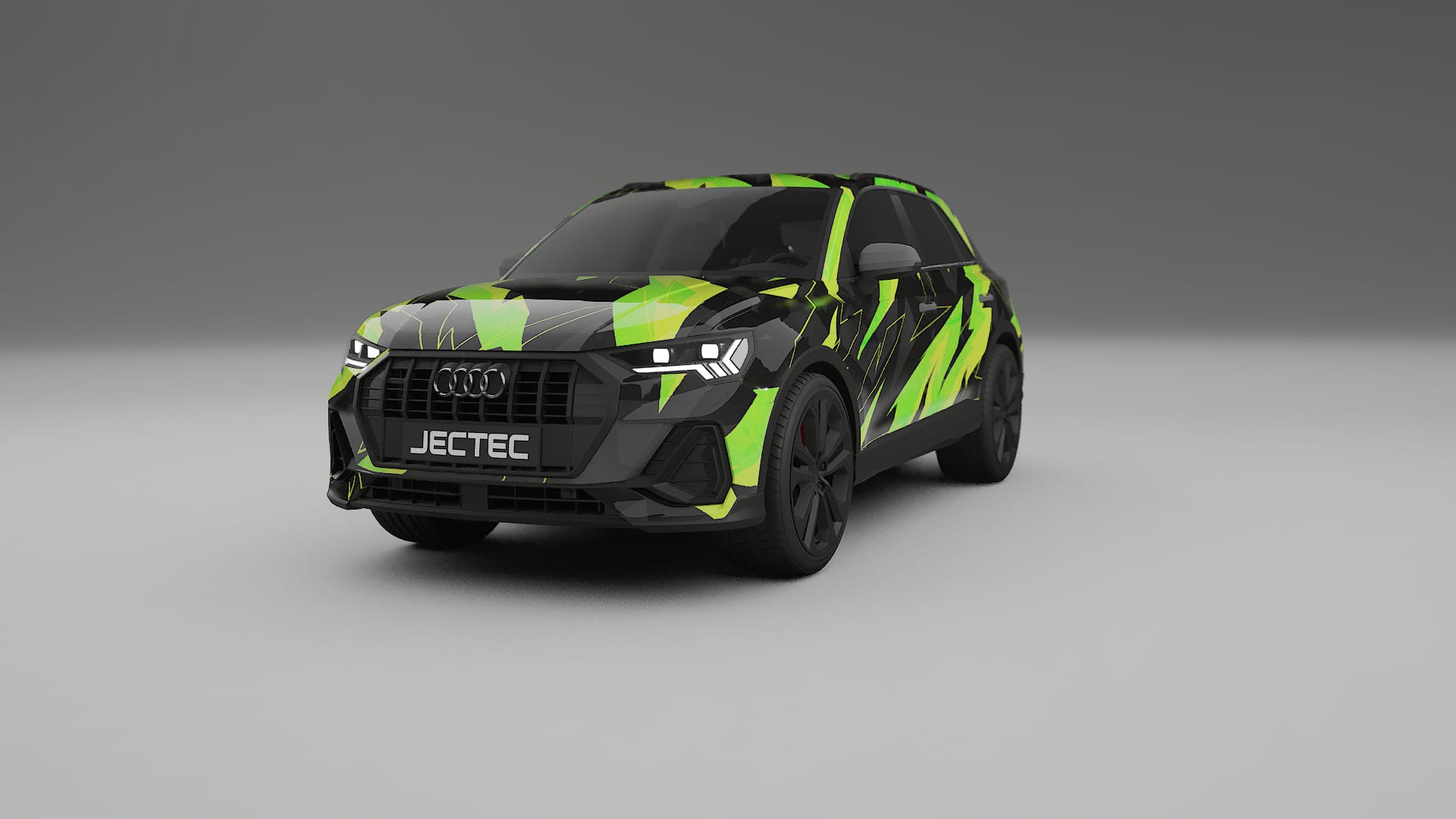 Audi Q3 S-Line F3 NINJA TURTLES – Ontworpen Wrap PPF Kit van Printbaar Polyurethaanfolie