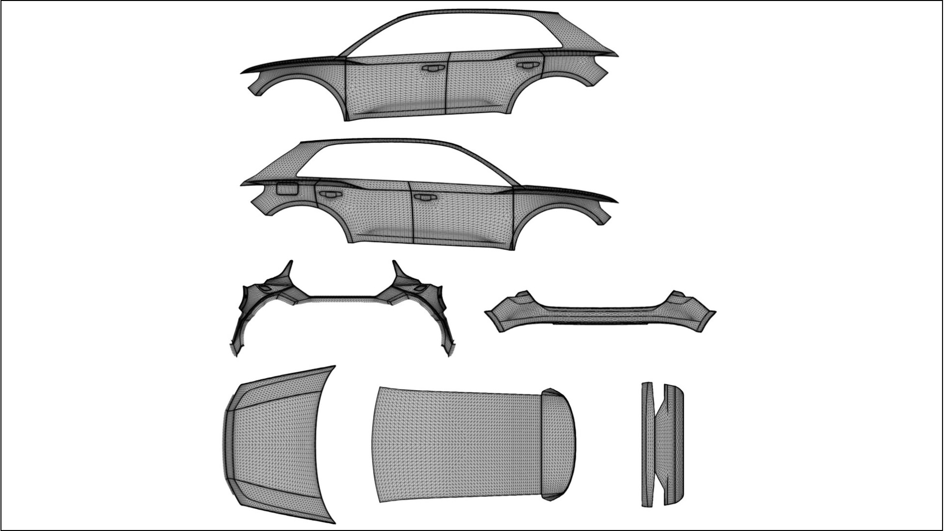 Audi Q3 S-Line F3 NINJA TURTLES – Ontworpen Wrap PPF Kit van Printbaar Polyurethaanfolie 2