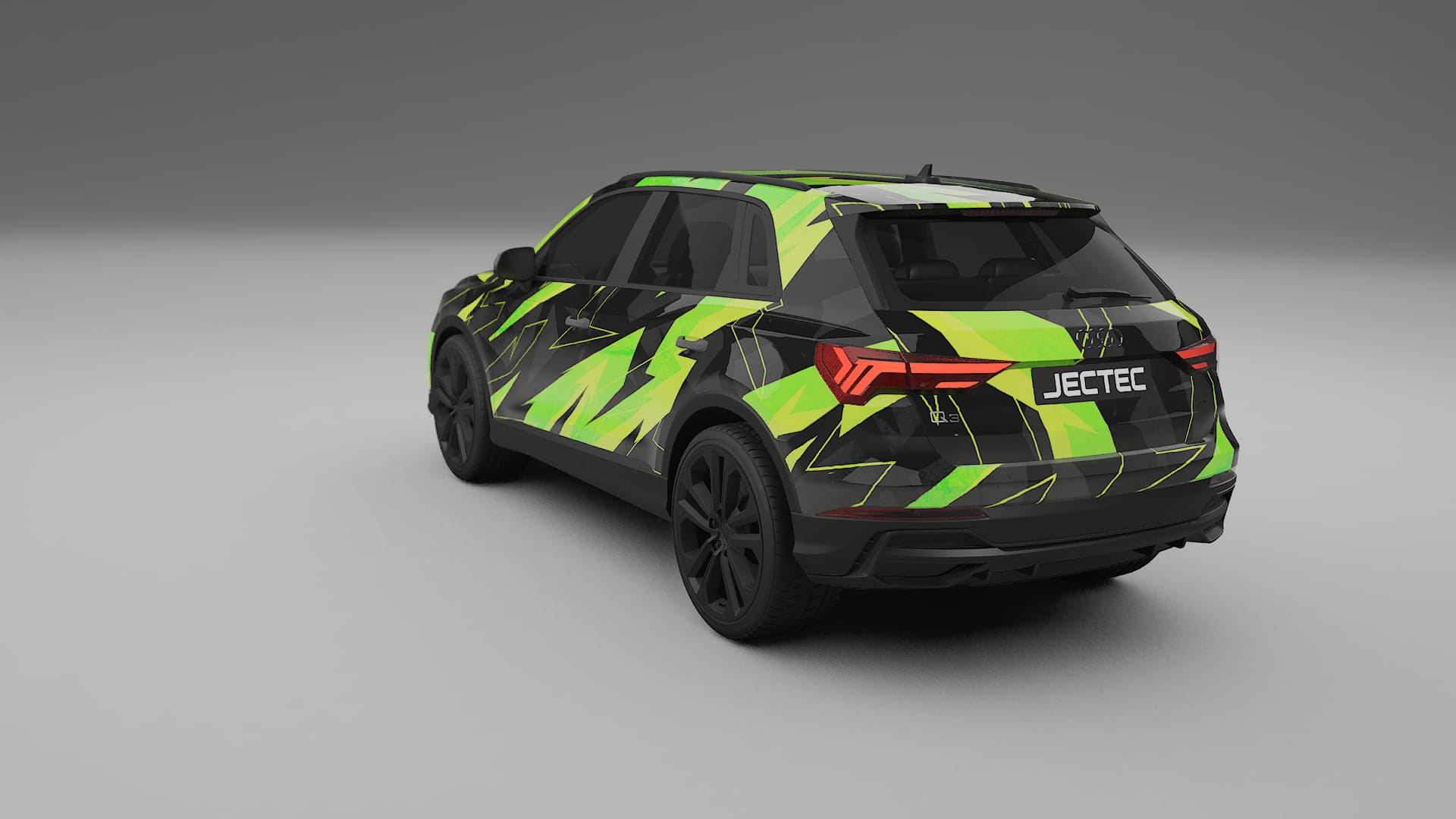 Audi Q3 S-Line F3 NINJA TURTLES – Ontworpen Wrap PPF Kit van Printbaar Polyurethaanfolie