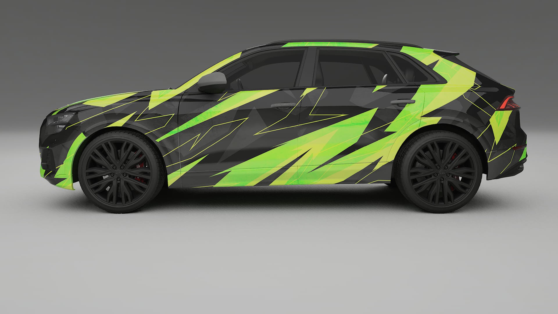 Audi Q8 F1 prefacelift pre-LCI NINJA TURTLES – Ontworpen Wrap PPF Kit van Printbaar Polyurethaanfolie