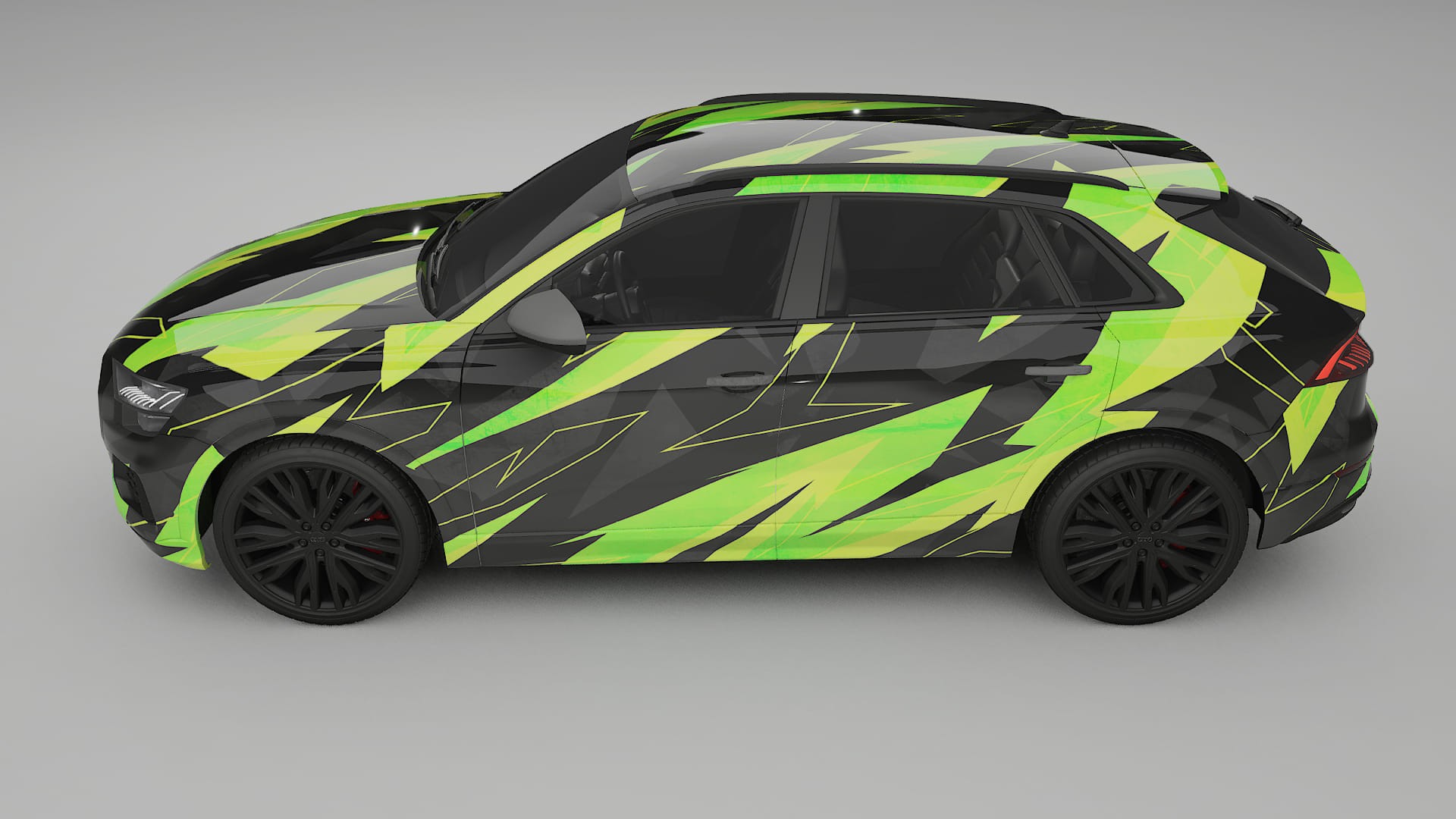 Audi Q8 F1 prefacelift pre-LCI NINJA TURTLES – Ontworpen Wrap PPF Kit van Printbaar Polyurethaanfolie