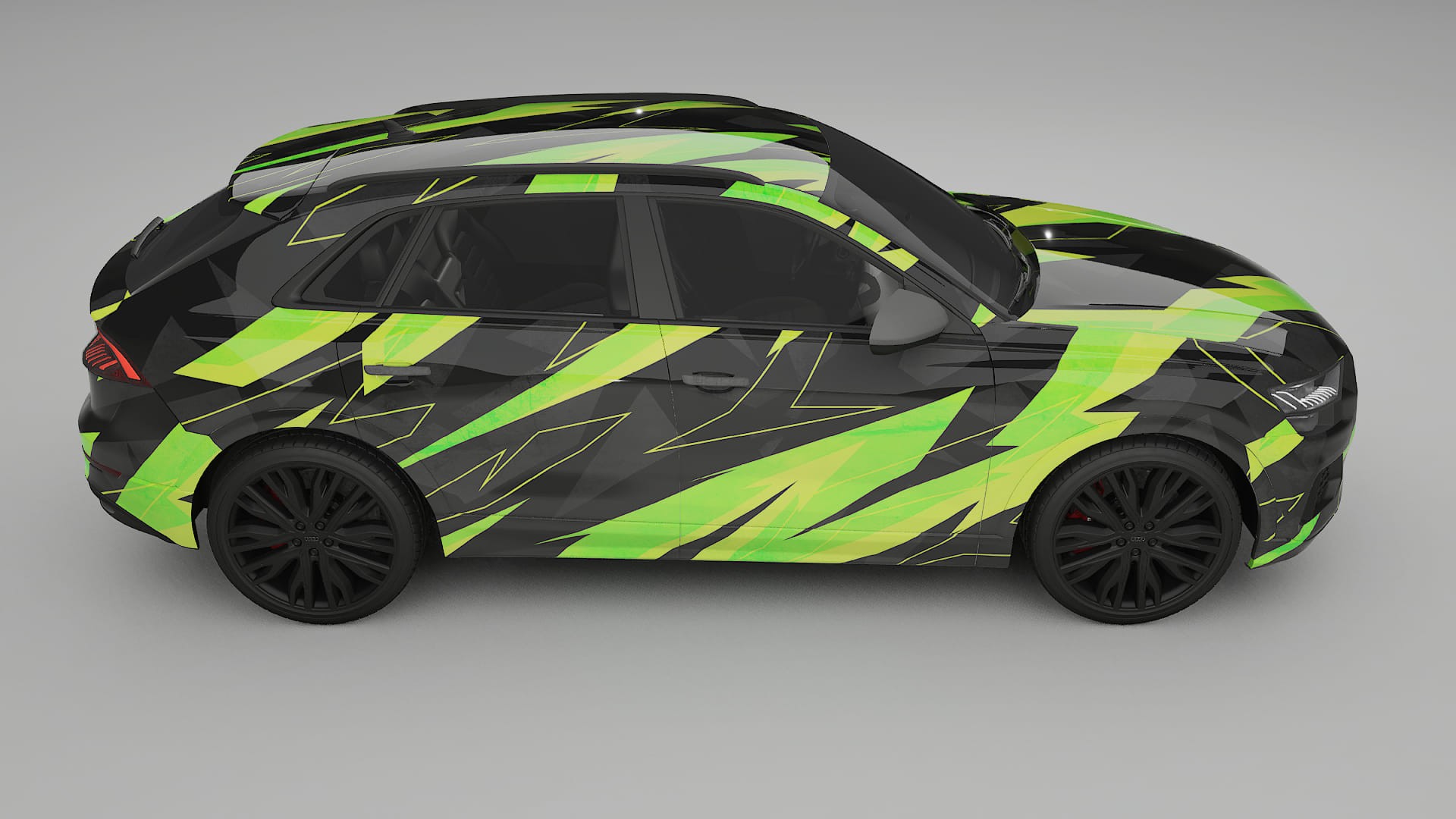 Audi Q8 F1 prefacelift pre-LCI NINJA TURTLES – Ontworpen Wrap PPF Kit van Printbaar Polyurethaanfolie