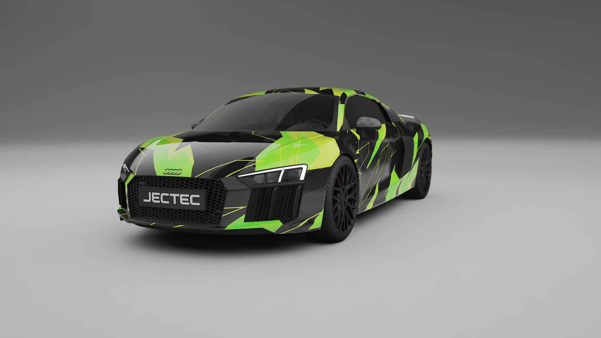 Audi R8 typ-4S prefacelift pre-LCI NINJA TURTLES – Ontworpen Wrap PPF Kit van Printbaar Polyurethaanfolie