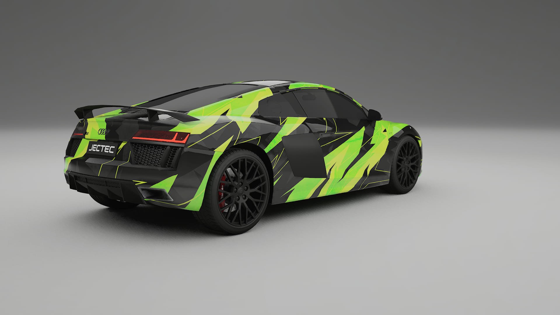 Audi R8 typ-4S prefacelift pre-LCI NINJA TURTLES – Ontworpen Wrap PPF Kit van Printbaar Polyurethaanfolie