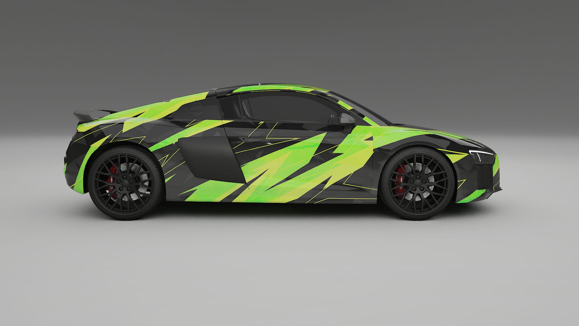 Audi R8 typ-4S prefacelift pre-LCI NINJA TURTLES – Ontworpen Wrap PPF Kit van Printbaar Polyurethaanfolie