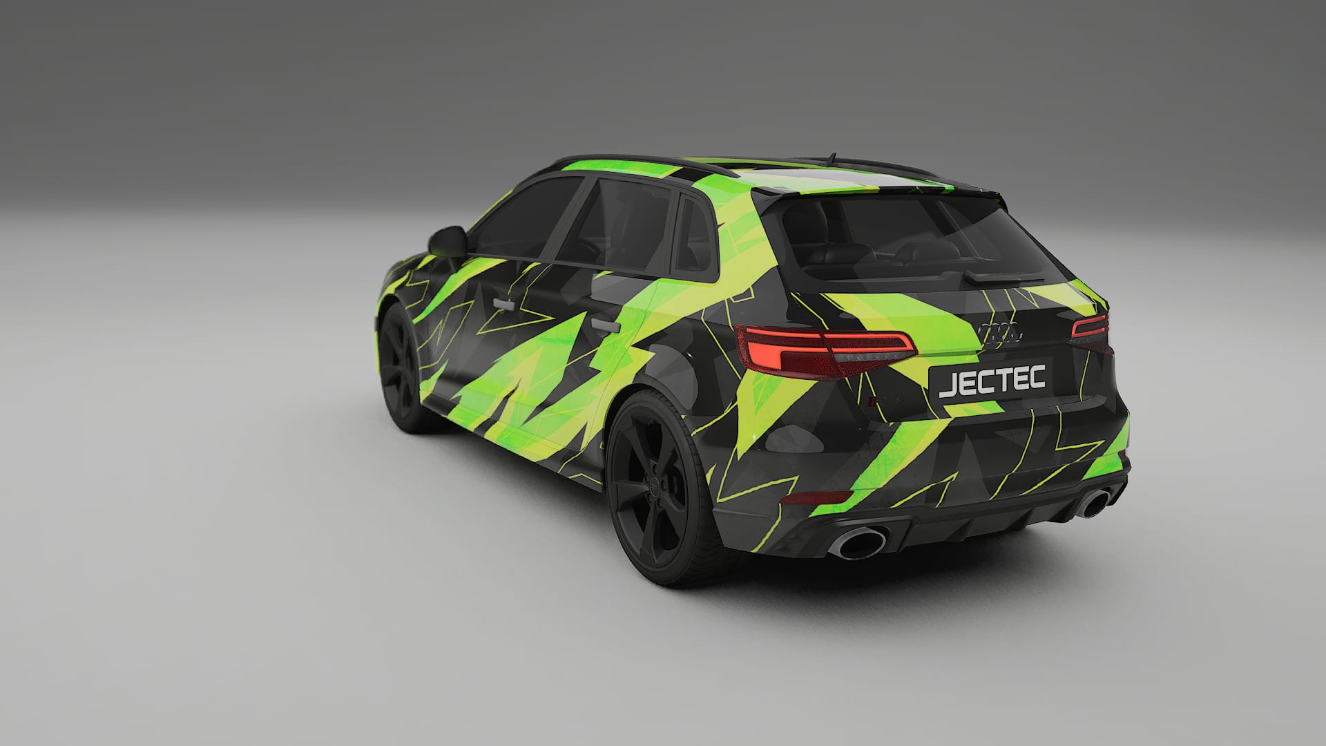 Audi RS3 Sportback 8V facelift LCI NINJA TURTLES – Ontworpen Wrap PPF Kit van Printbaar Polyurethaanfolie