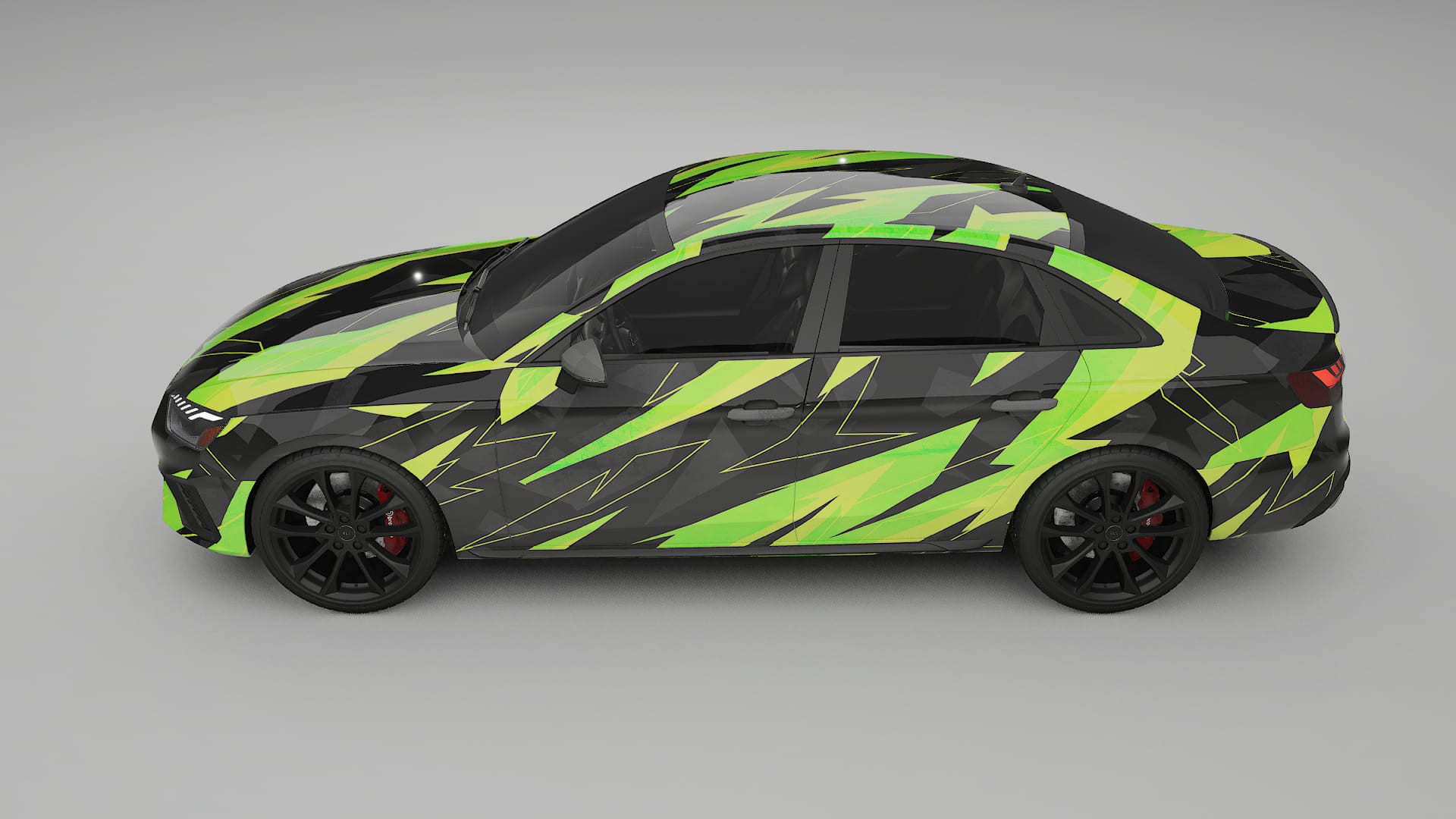 Audi S4 Sedan B9 facelift LCI NINJA TURTLES – Ontworpen Wrap PPF Kit van Printbaar Polyurethaanfolie