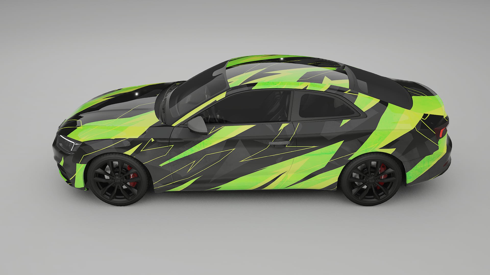 Audi S5 B9 prefacelift pre-LCI NINJA TURTLES – Ontworpen Wrap PPF Kit van Printbaar Polyurethaanfolie