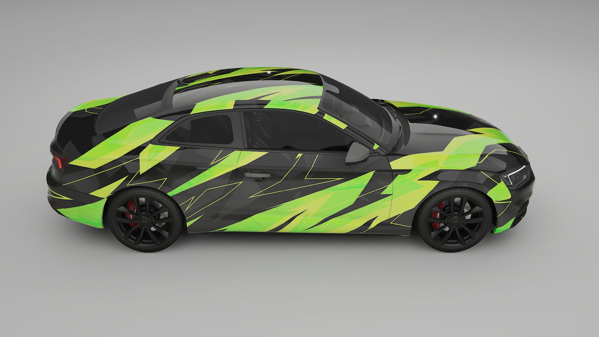 Audi S5 B9 prefacelift pre-LCI NINJA TURTLES – Ontworpen Wrap PPF Kit van Printbaar Polyurethaanfolie