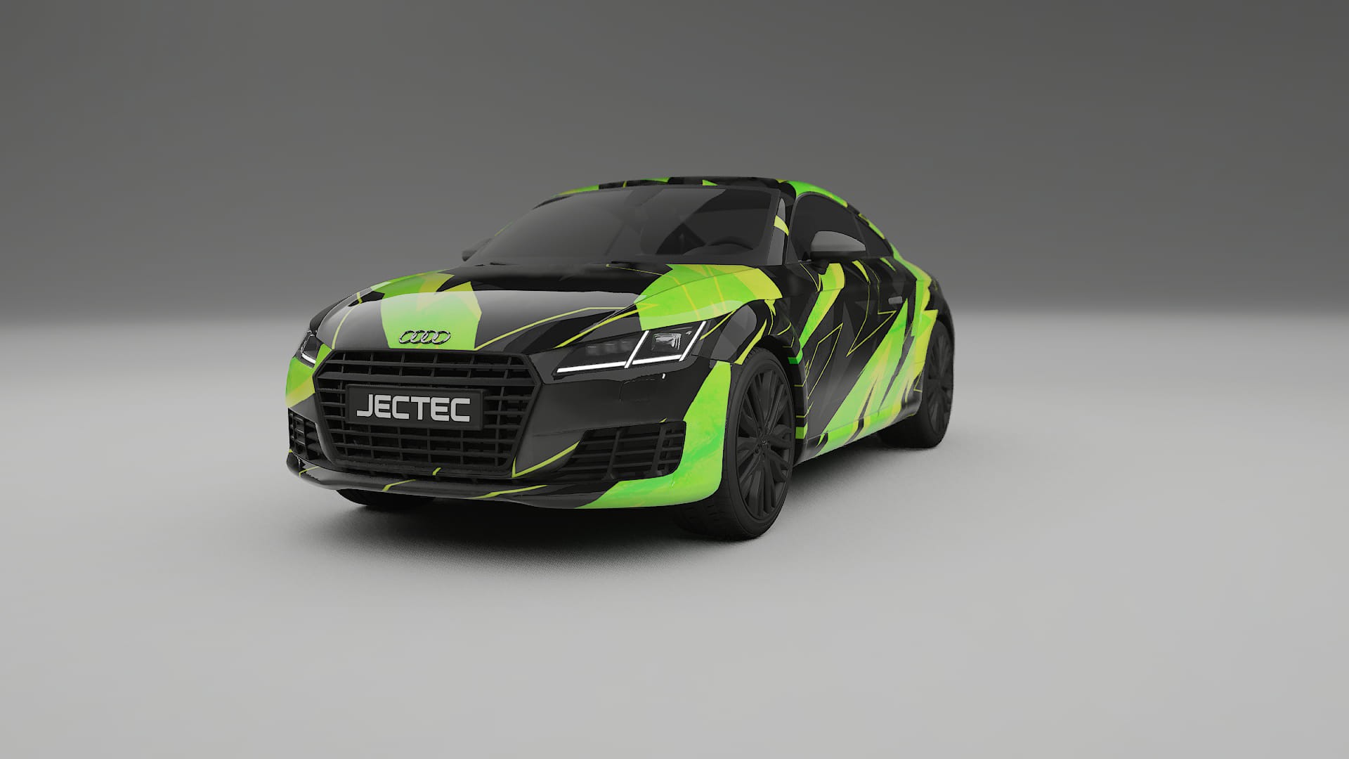 Audi TT Coupe 8S prefacelift pre-LCI NINJA TURTLES – Ontworpen Wrap PPF Kit van Printbaar Polyurethaanfolie
