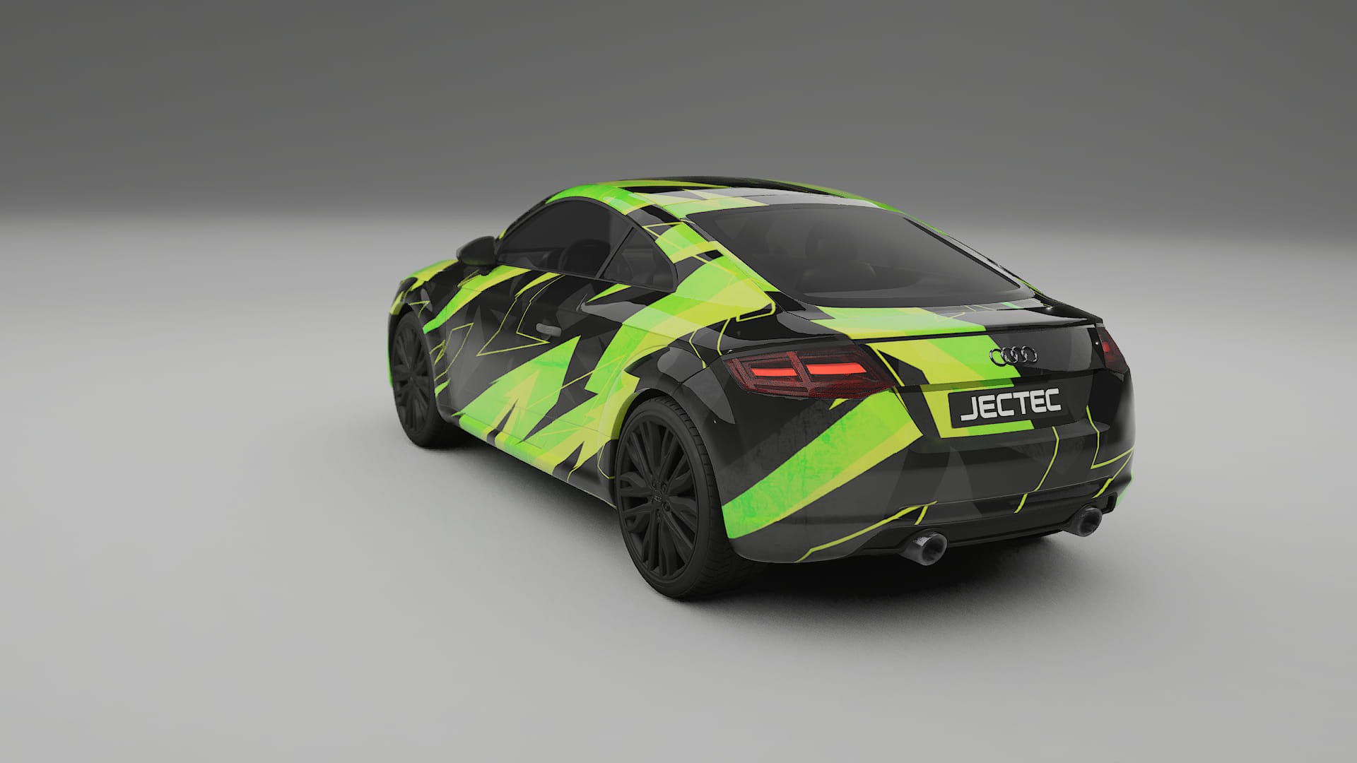 Audi TT Coupe 8S prefacelift pre-LCI NINJA TURTLES – Ontworpen Wrap PPF Kit van Printbaar Polyurethaanfolie