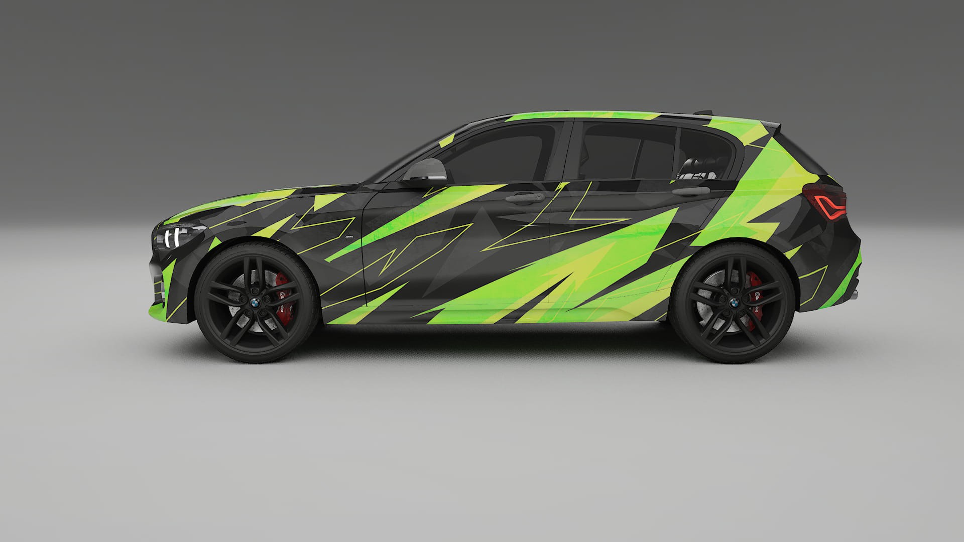 BMW 1 F20 facelift LCI NINJA TURTLES – Ontworpen Wrap PPF Kit van Printbaar Polyurethaanfolie