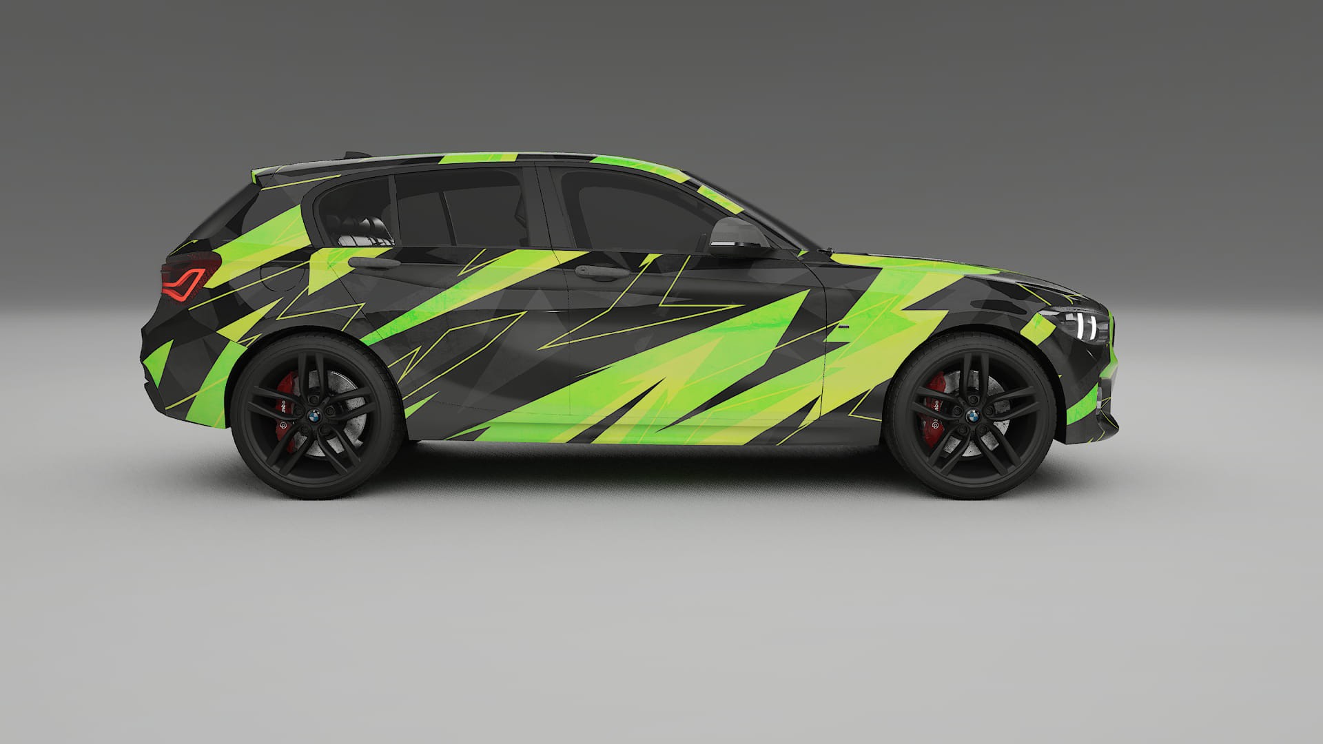 BMW 1 F20 facelift LCI NINJA TURTLES – Ontworpen Wrap PPF Kit van Printbaar Polyurethaanfolie