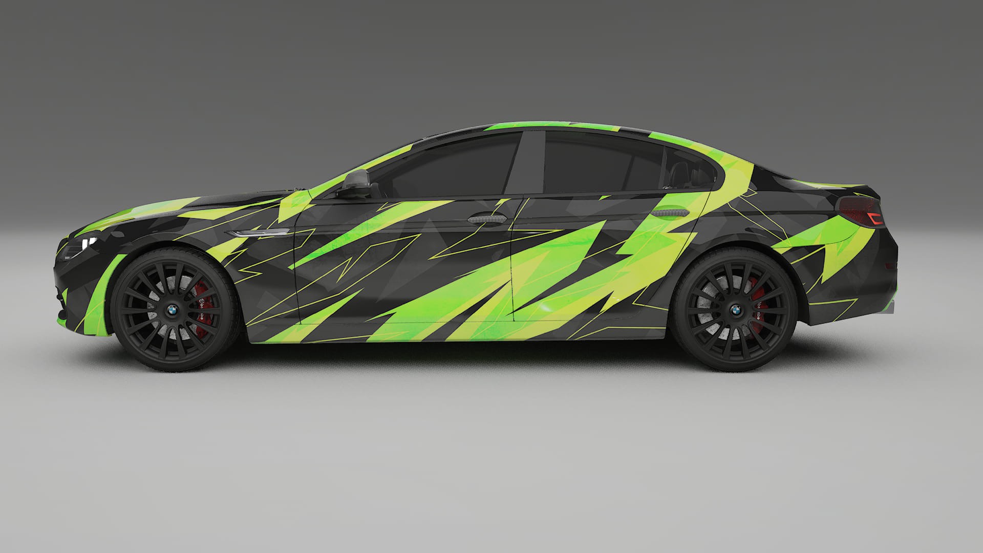 BMW 6 F06 NINJA TURTLES – Ontworpen Wrap PPF Kit van Printbaar Polyurethaanfolie