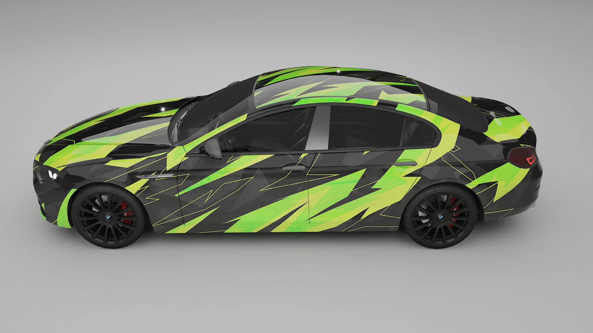 BMW 6 F06 NINJA TURTLES – Ontworpen Wrap PPF Kit van Printbaar Polyurethaanfolie