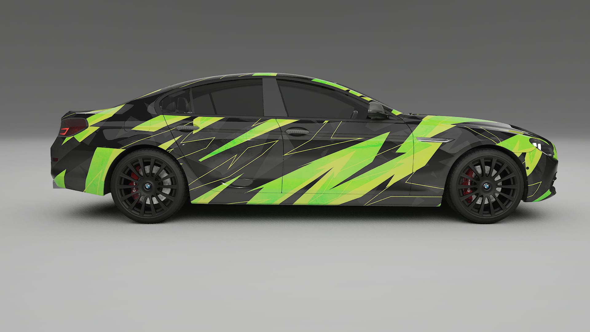 BMW 6 F06 NINJA TURTLES – Ontworpen Wrap PPF Kit van Printbaar Polyurethaanfolie