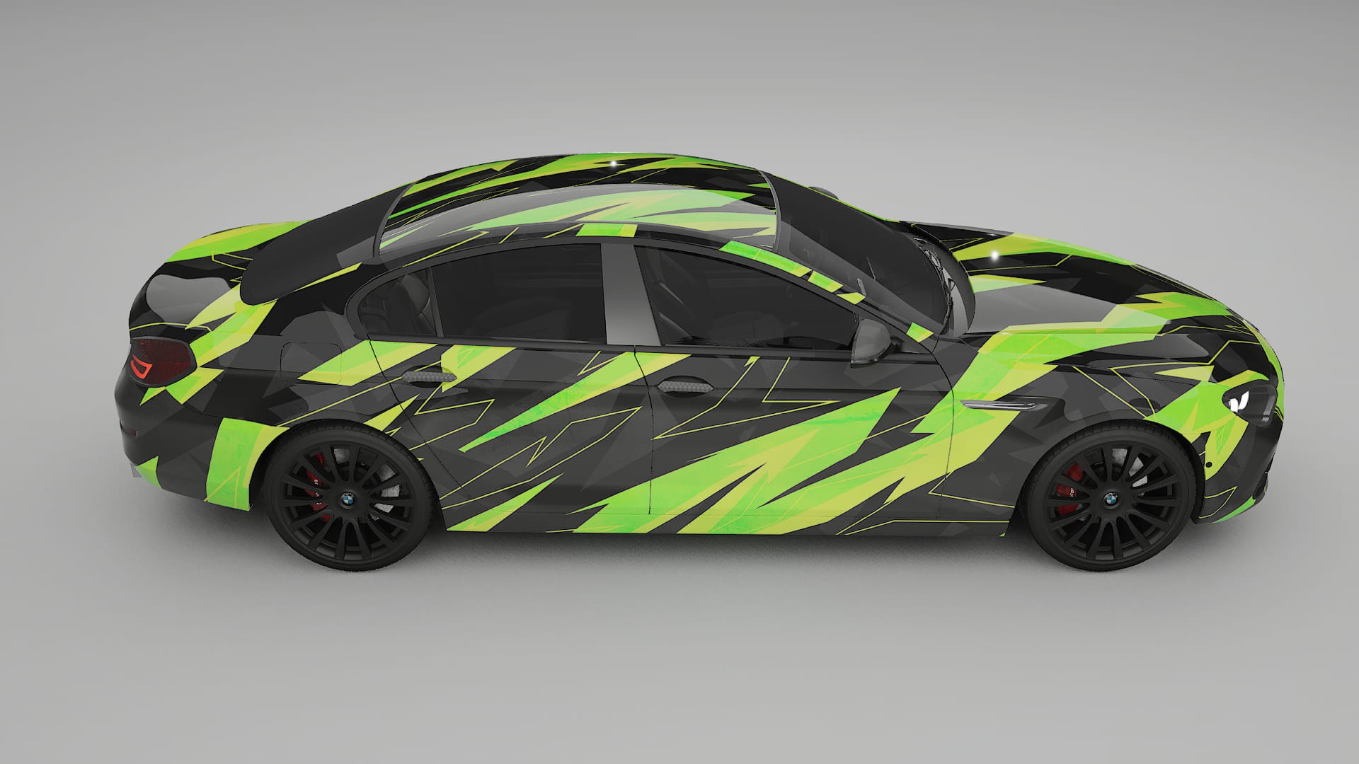 BMW 6 F06 NINJA TURTLES – Ontworpen Wrap PPF Kit van Printbaar Polyurethaanfolie