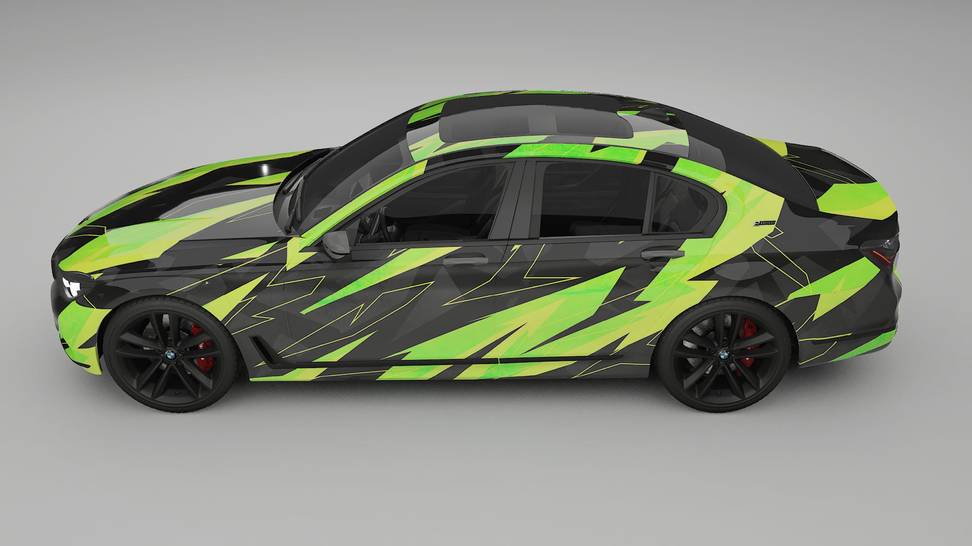 BMW 7 G11 G12 facelift LCI NINJA TURTLES – Ontworpen Wrap PPF Kit van Printbaar Polyurethaanfolie
