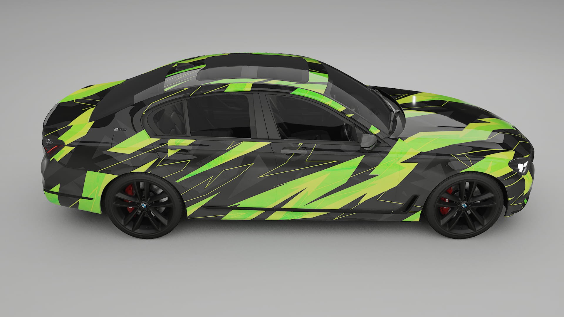 BMW 7 G11 G12 facelift LCI NINJA TURTLES – Ontworpen Wrap PPF Kit van Printbaar Polyurethaanfolie