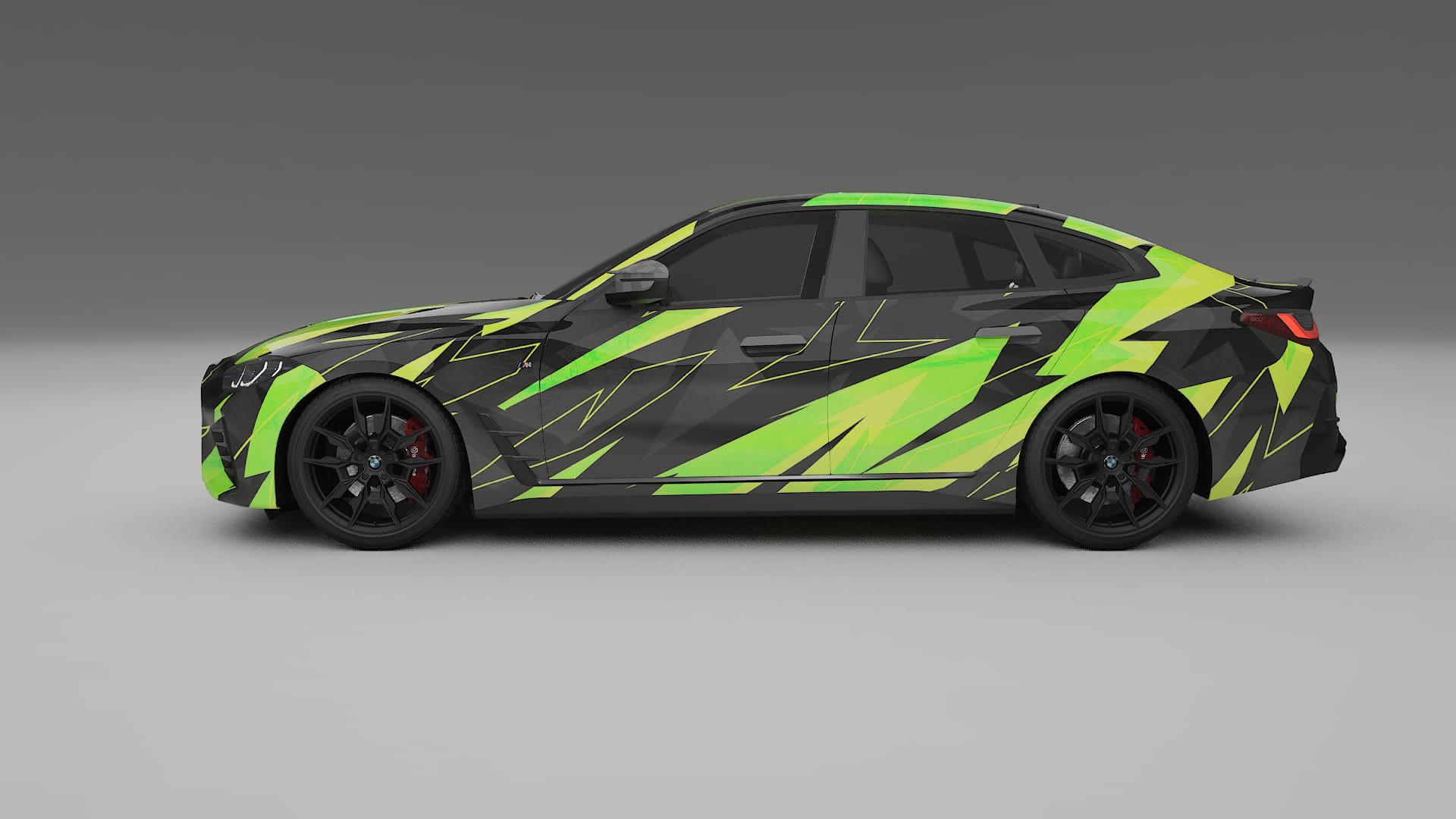 BMW I4 G26 M-Package NINJA TURTLES – Ontworpen Wrap PPF Kit van Printbaar Polyurethaanfolie
