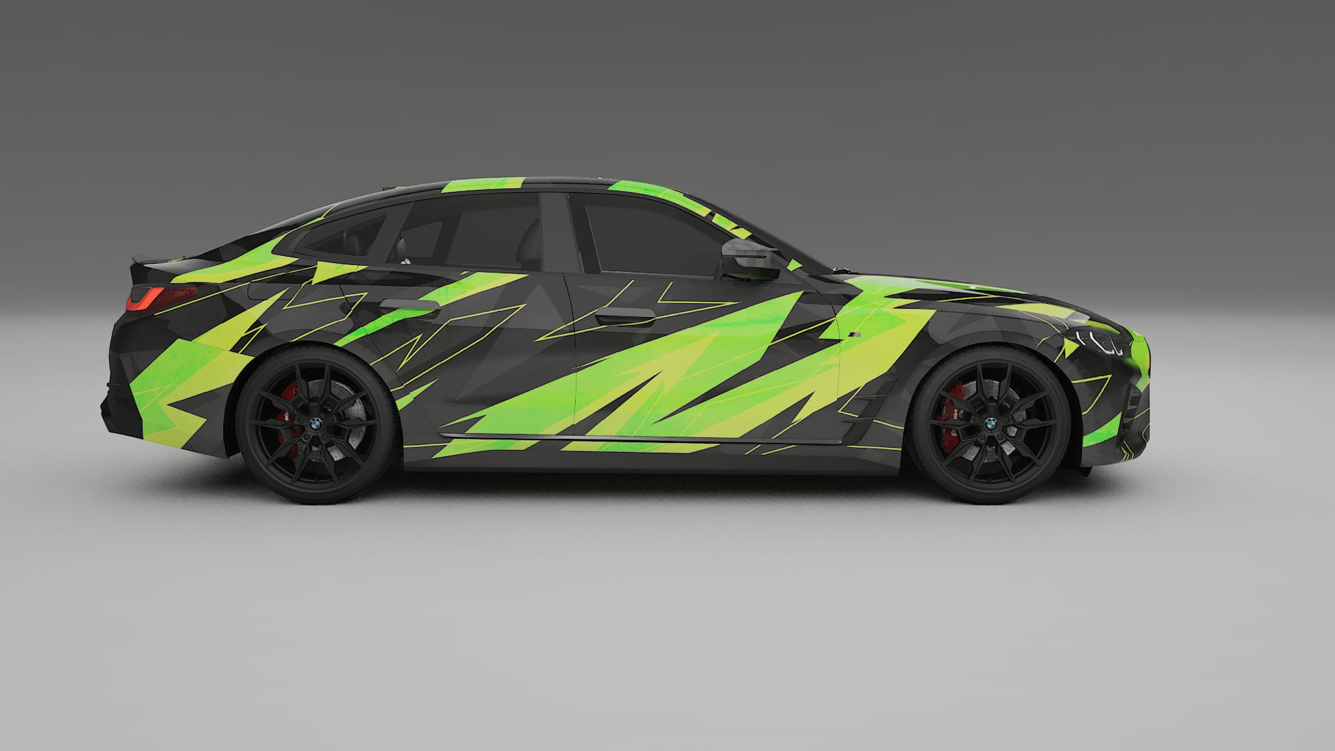 BMW I4 G26 M-Package NINJA TURTLES – Ontworpen Wrap PPF Kit van Printbaar Polyurethaanfolie