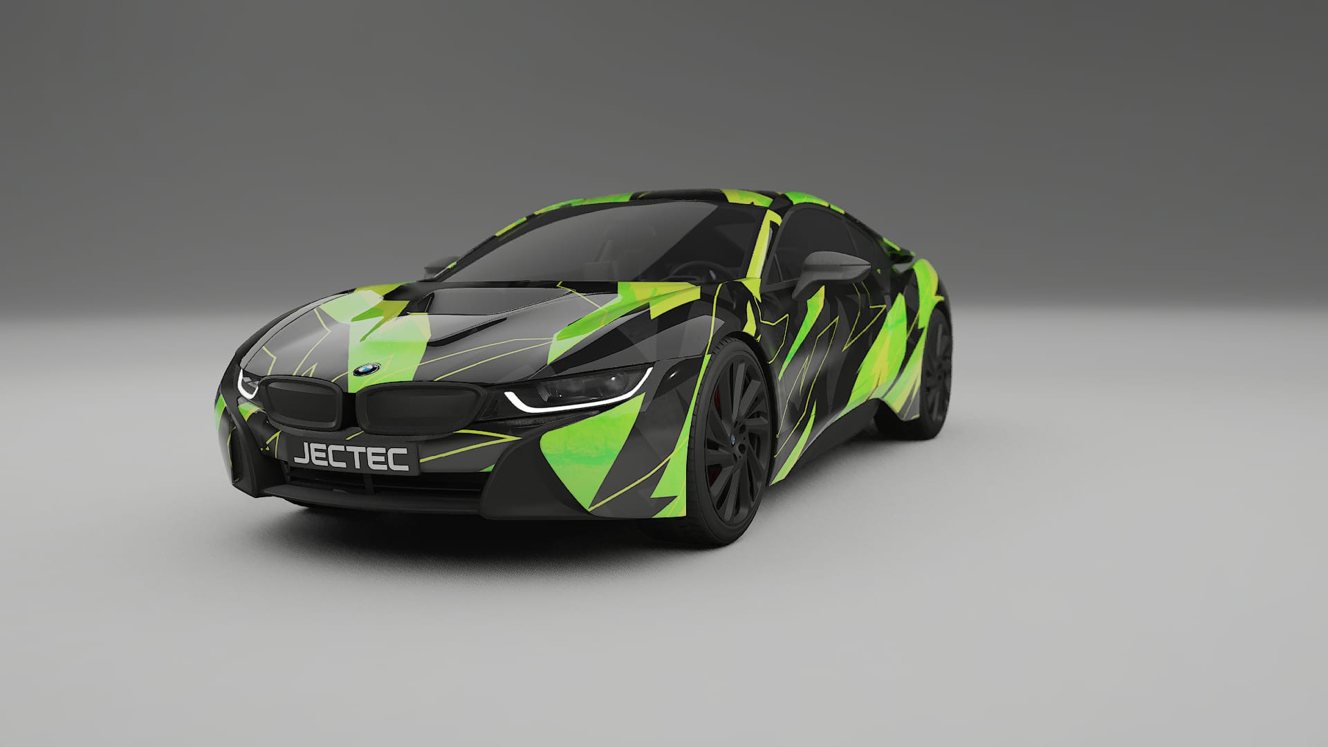 BMW I8 I12 NINJA TURTLES – Ontworpen Wrap PPF Kit van Printbaar Polyurethaanfolie
