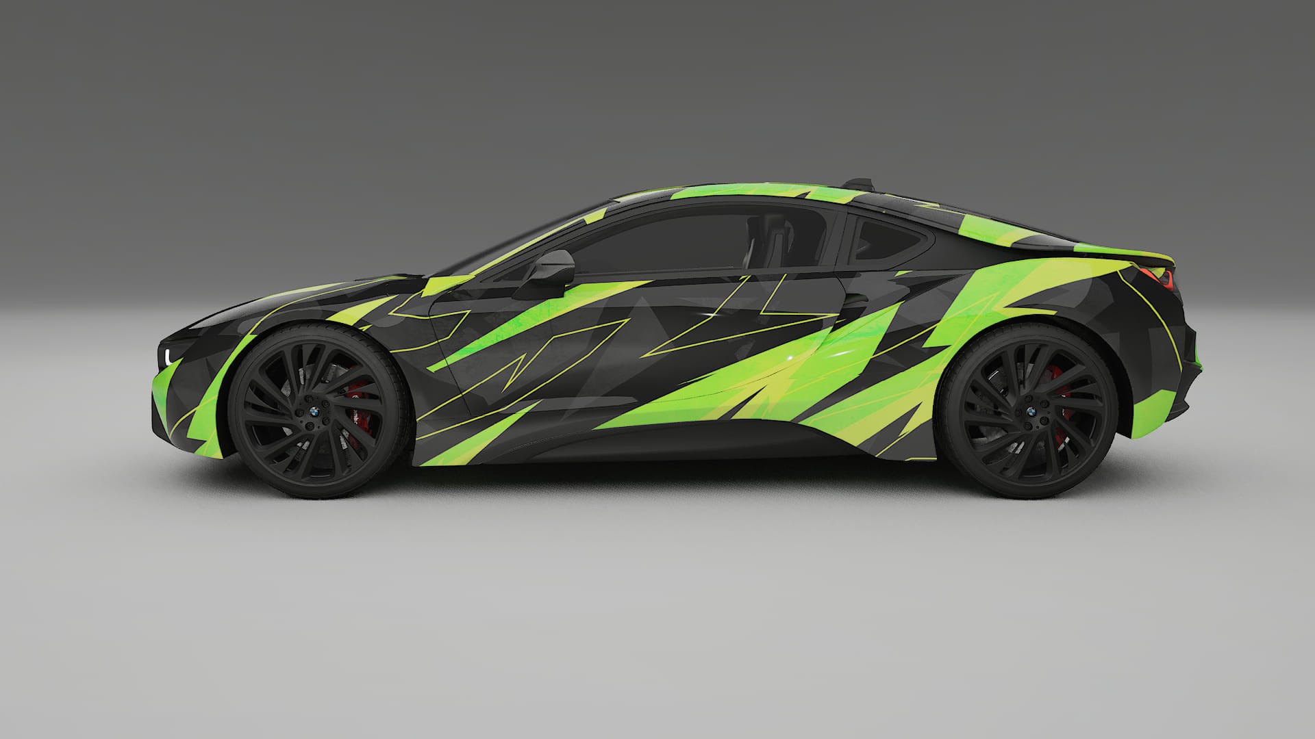 BMW I8 I12 NINJA TURTLES – Ontworpen Wrap PPF Kit van Printbaar Polyurethaanfolie