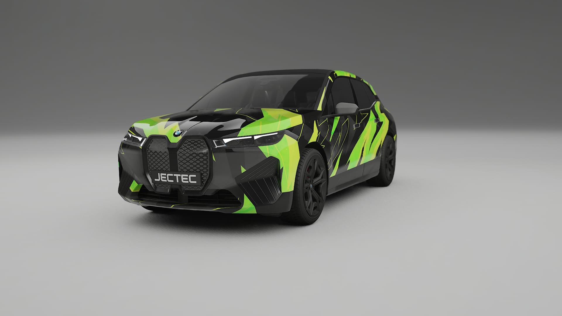 BMW iX M60 NINJA TURTLES – Ontworpen Wrap PPF Kit van Printbaar Polyurethaanfolie