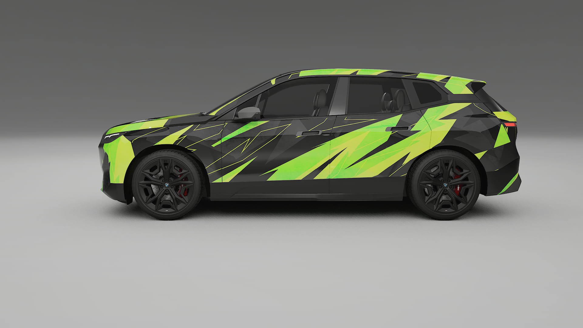 BMW iX M60 NINJA TURTLES – Ontworpen Wrap PPF Kit van Printbaar Polyurethaanfolie