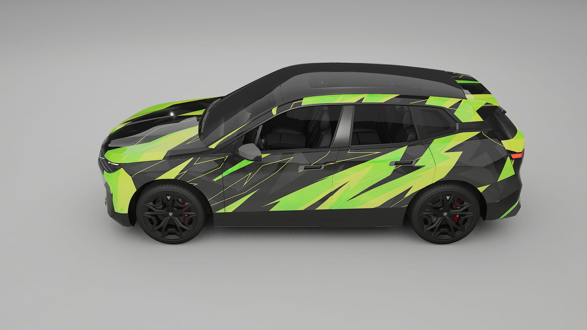 BMW iX M60 NINJA TURTLES – Ontworpen Wrap PPF Kit van Printbaar Polyurethaanfolie