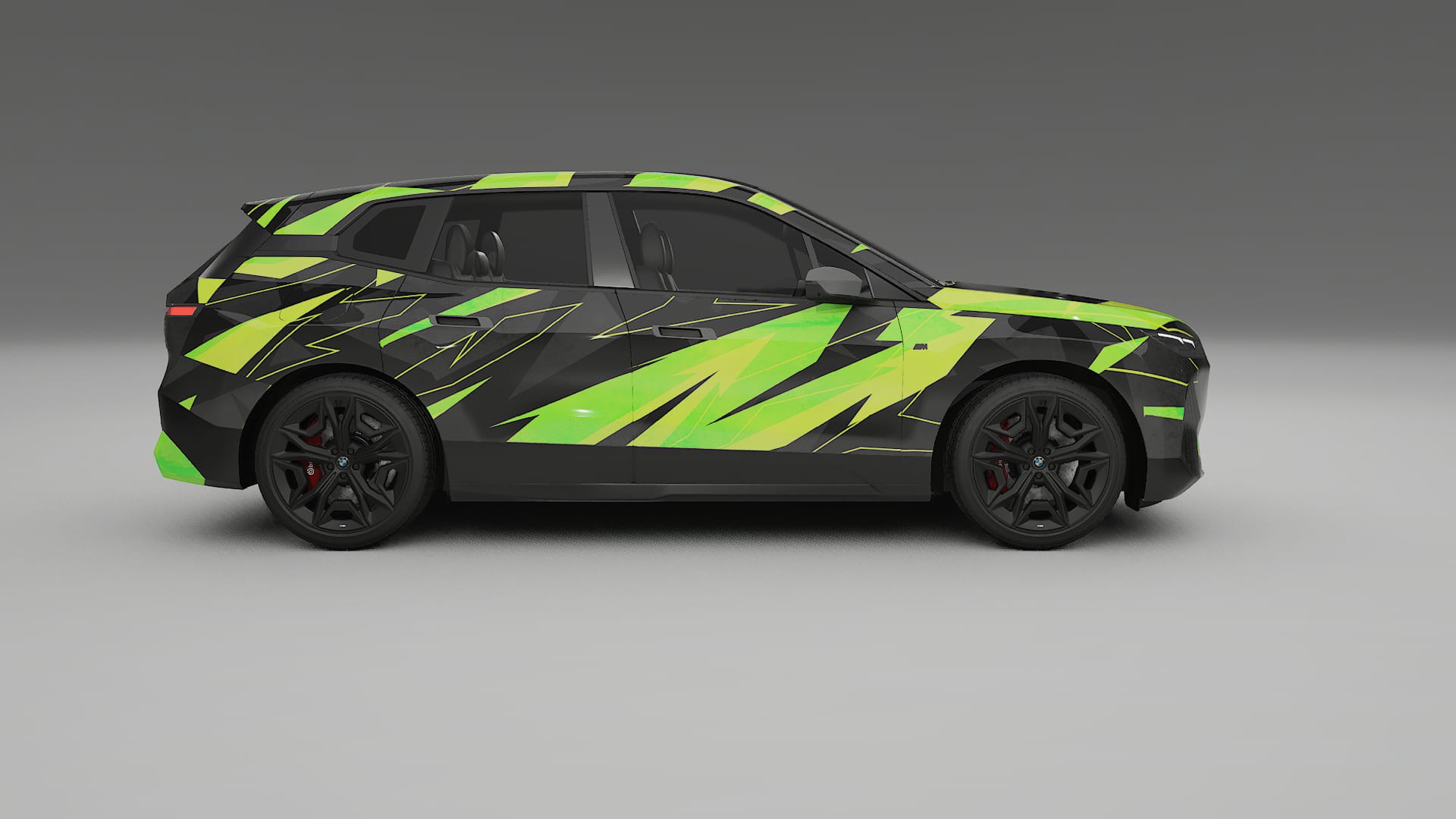 BMW iX M60 NINJA TURTLES – Ontworpen Wrap PPF Kit van Printbaar Polyurethaanfolie