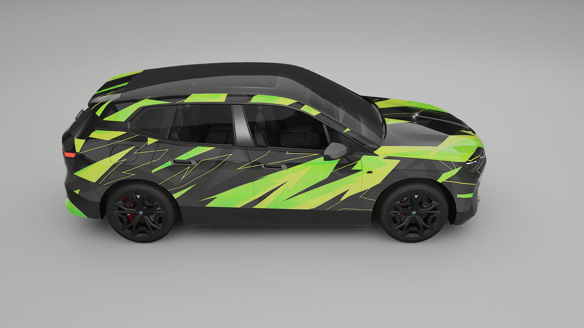 BMW iX M60 NINJA TURTLES – Ontworpen Wrap PPF Kit van Printbaar Polyurethaanfolie