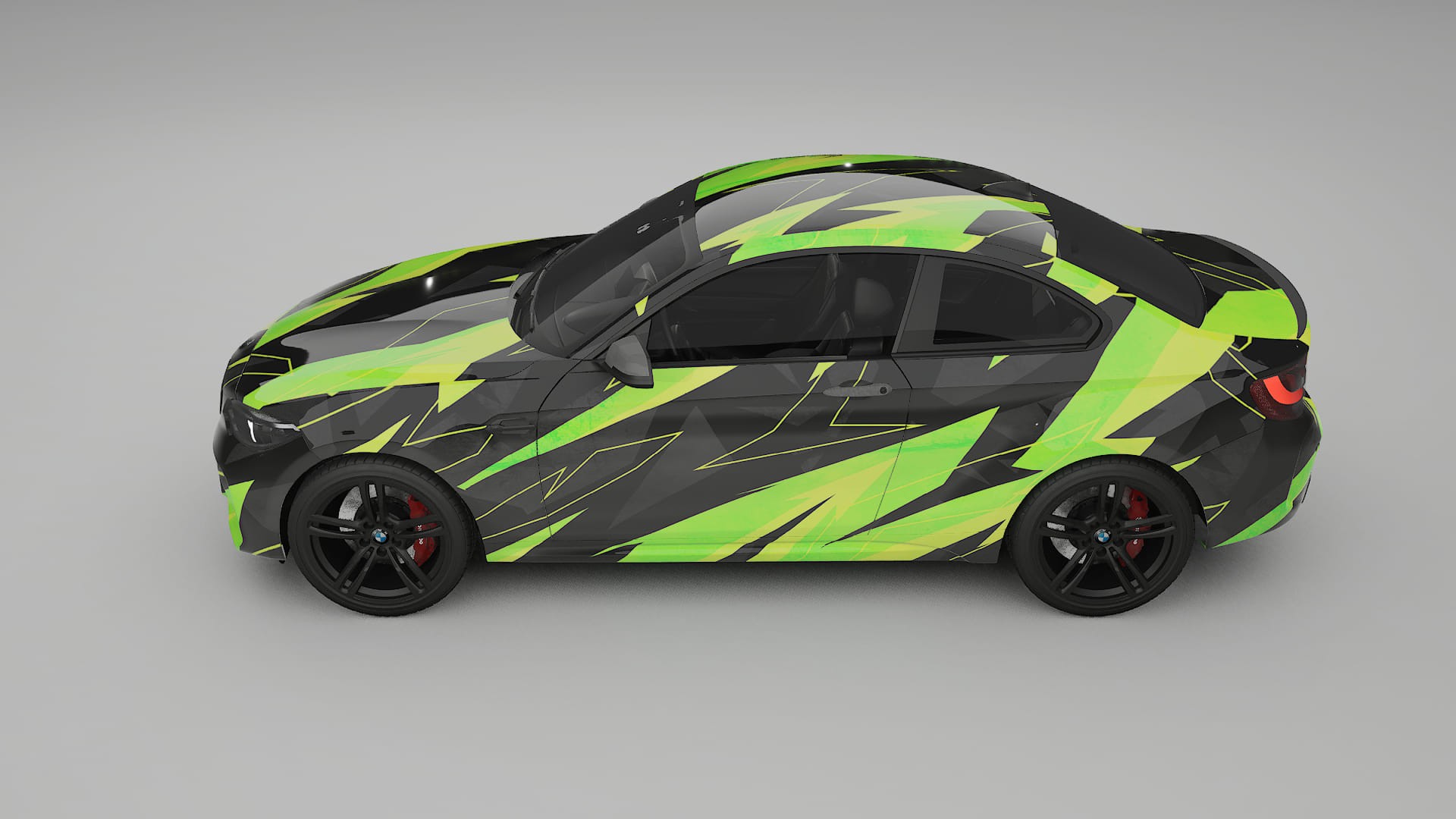 BMW M2 F87 facelift LCI NINJA TURTLES – Ontworpen Wrap PPF Kit van Printbaar Polyurethaanfolie