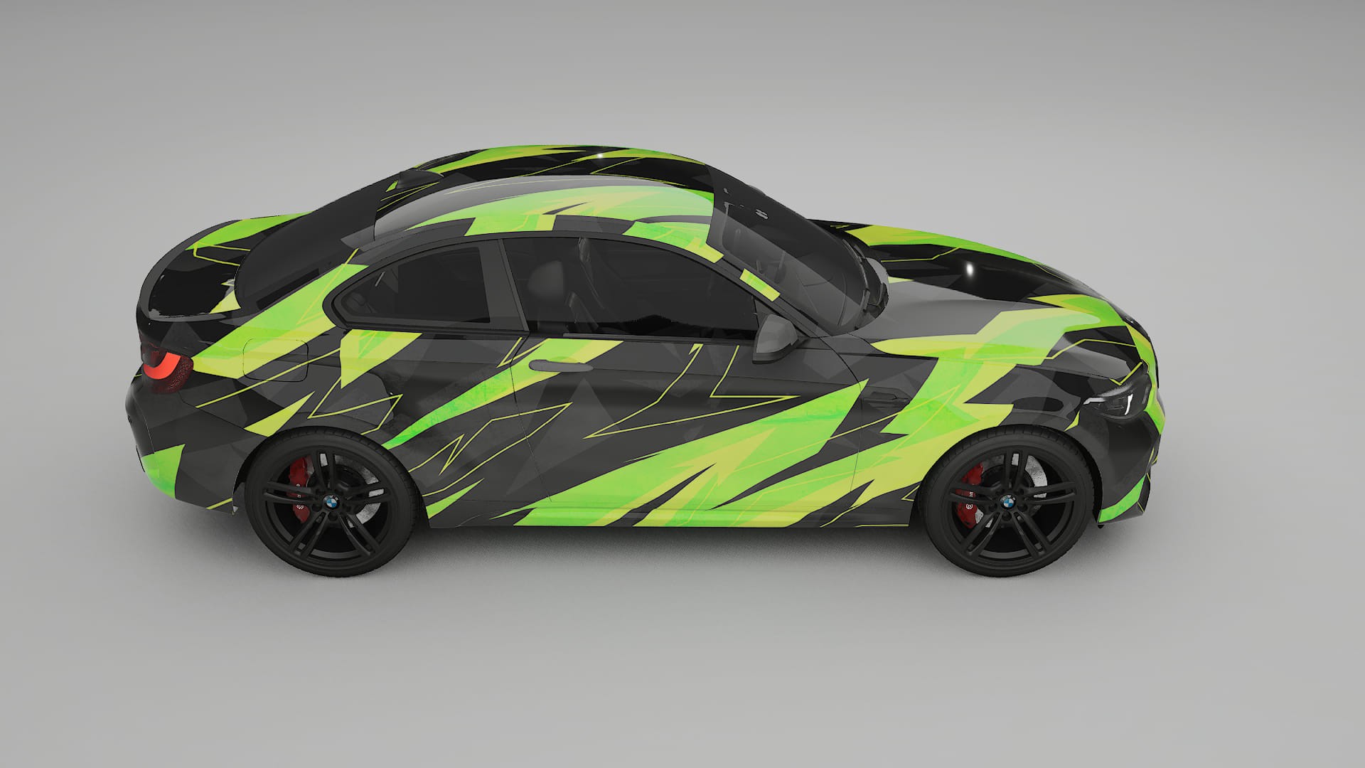 BMW M2 F87 facelift LCI NINJA TURTLES – Ontworpen Wrap PPF Kit van Printbaar Polyurethaanfolie
