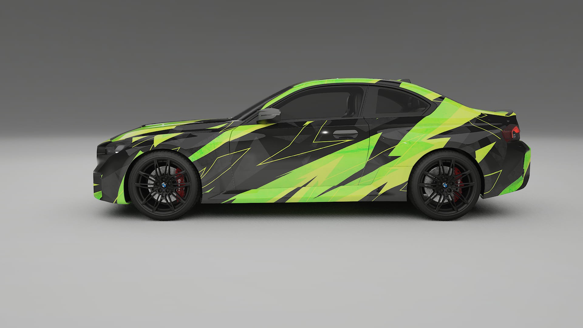 BMW M2 G87 NINJA TURTLES – Ontworpen Wrap PPF Kit van Printbaar Polyurethaanfolie