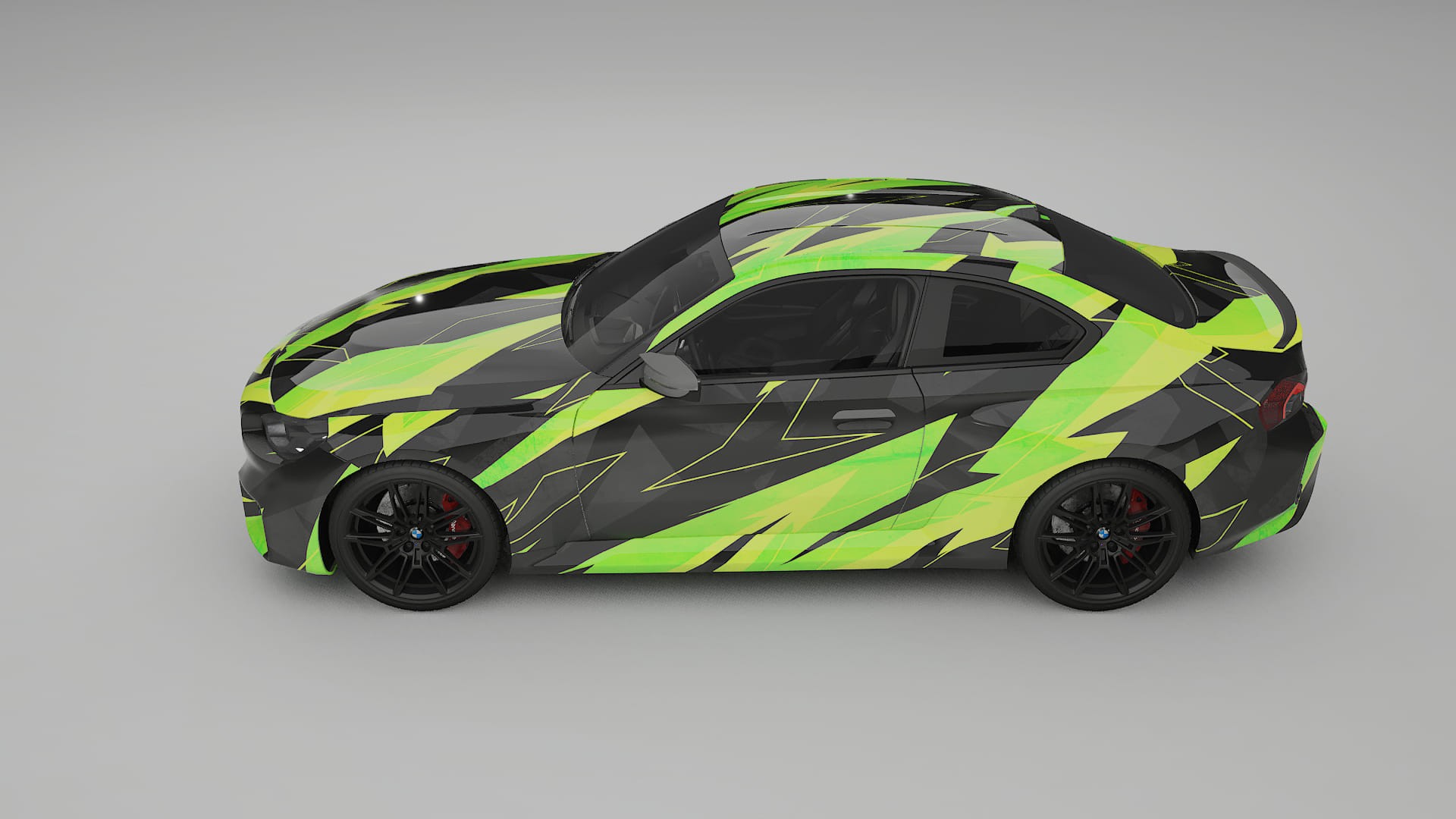 BMW M2 G87 NINJA TURTLES – Ontworpen Wrap PPF Kit van Printbaar Polyurethaanfolie