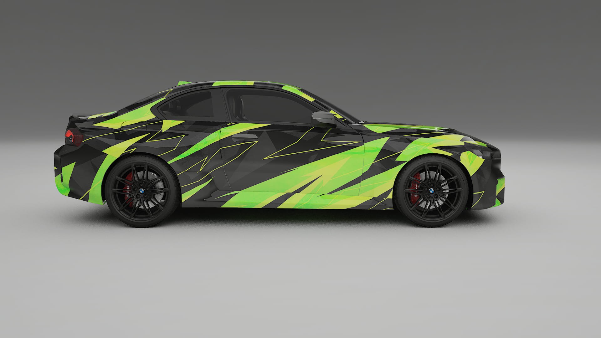 BMW M2 G87 NINJA TURTLES – Ontworpen Wrap PPF Kit van Printbaar Polyurethaanfolie