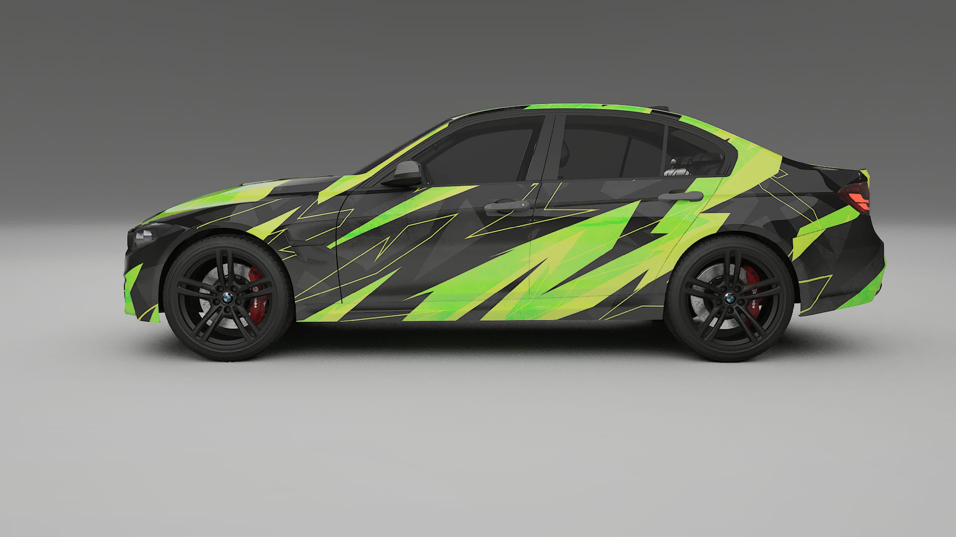 BMW M3 F80 NINJA TURTLES – Ontworpen Wrap PPF Kit van Printbaar Polyurethaanfolie