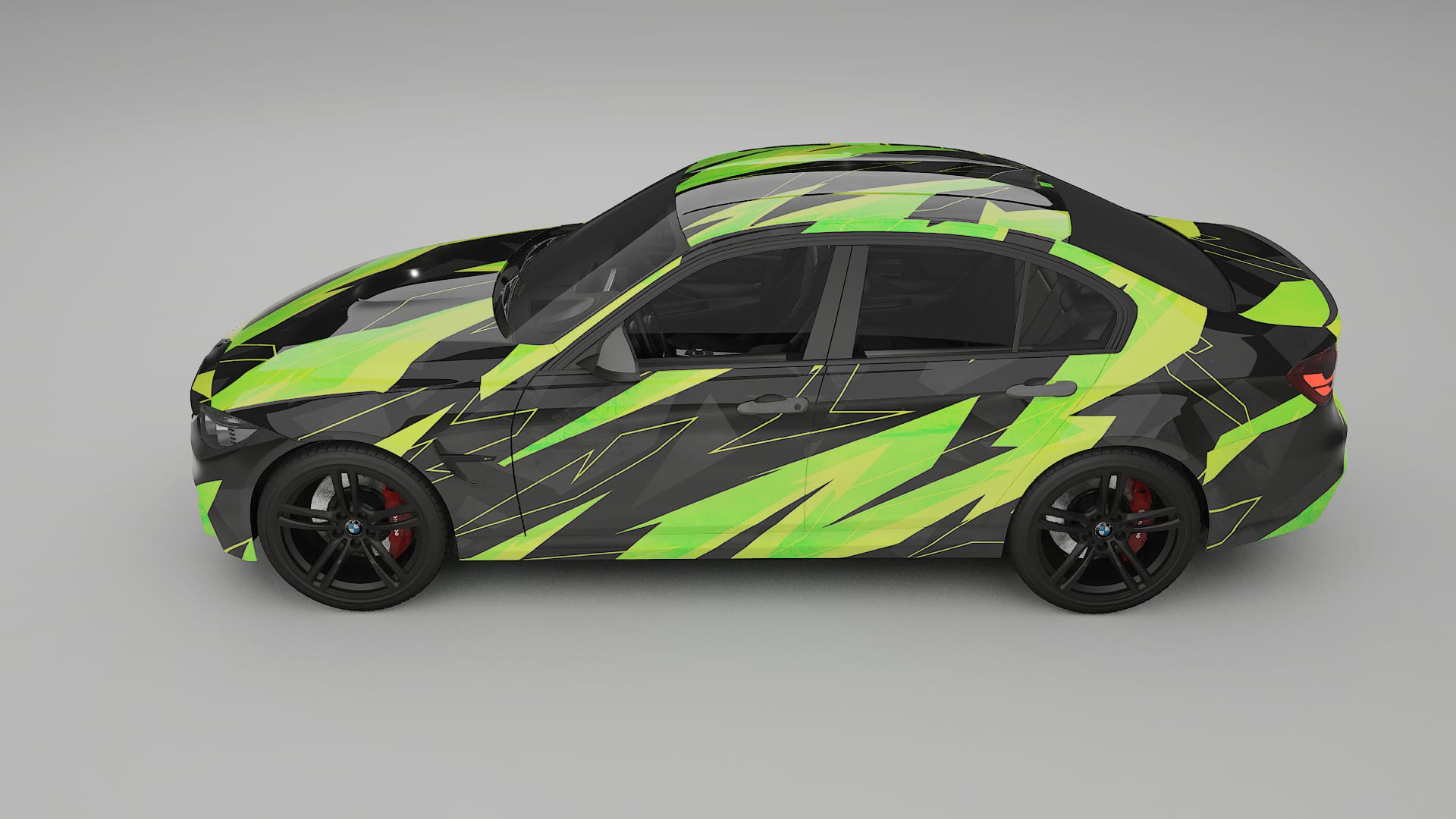 BMW M3 F80 NINJA TURTLES – Ontworpen Wrap PPF Kit van Printbaar Polyurethaanfolie