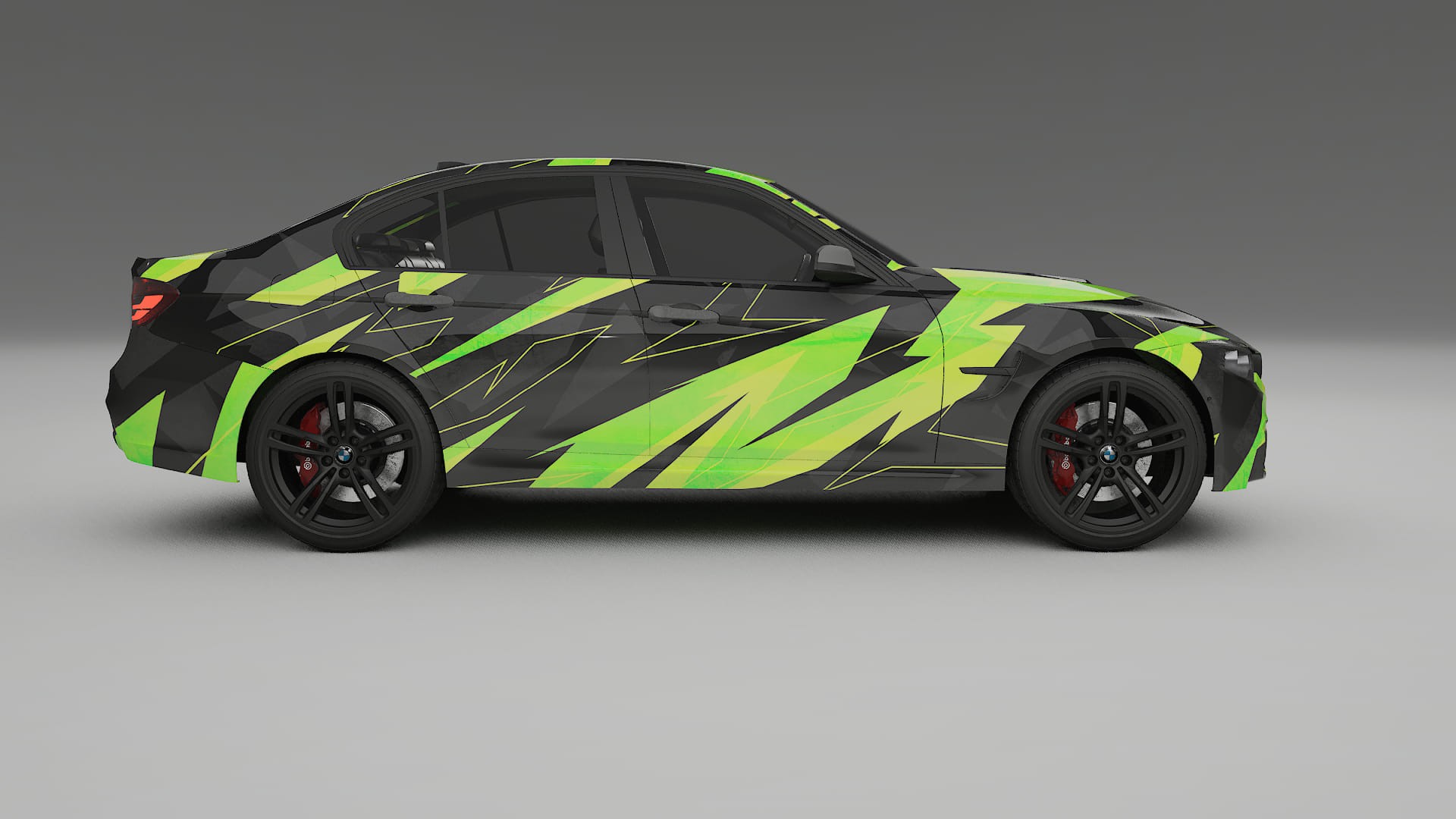 BMW M3 F80 NINJA TURTLES – Ontworpen Wrap PPF Kit van Printbaar Polyurethaanfolie
