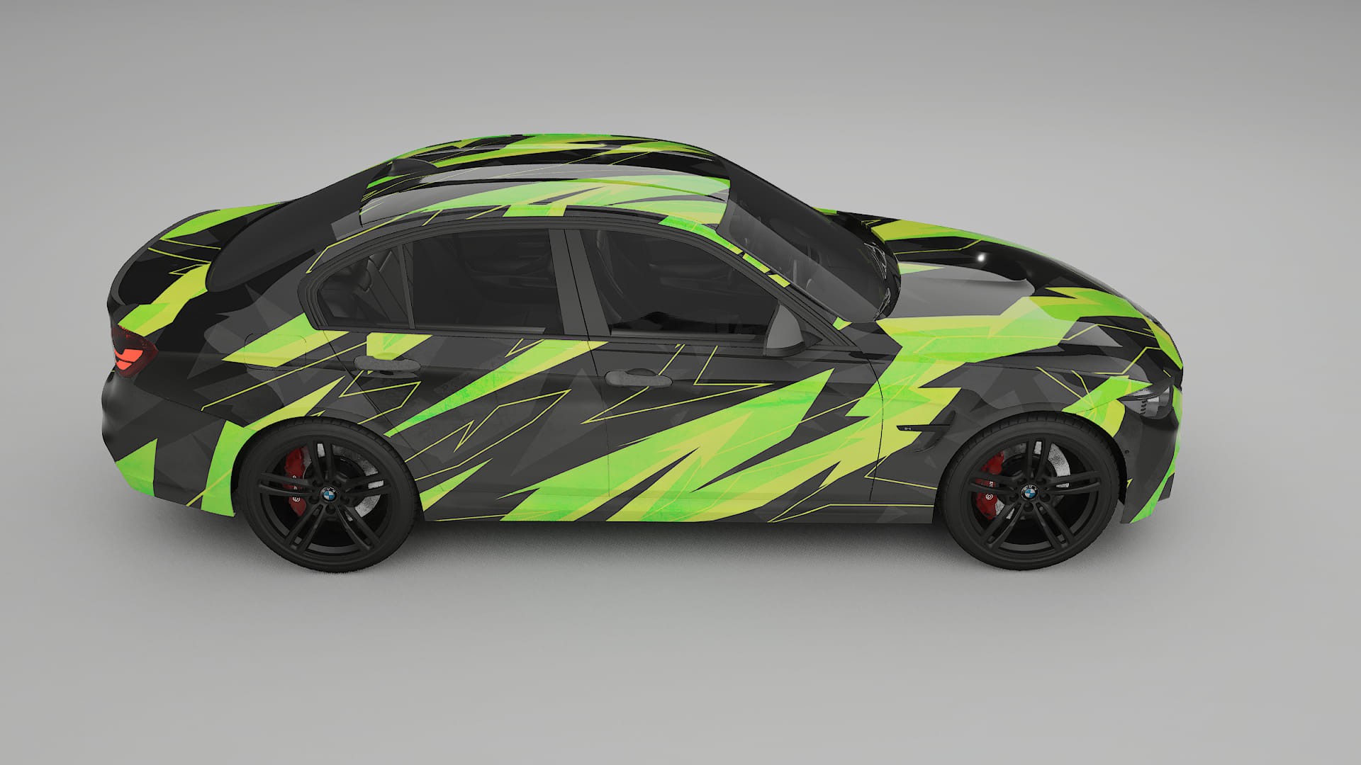 BMW M3 F80 NINJA TURTLES – Ontworpen Wrap PPF Kit van Printbaar Polyurethaanfolie