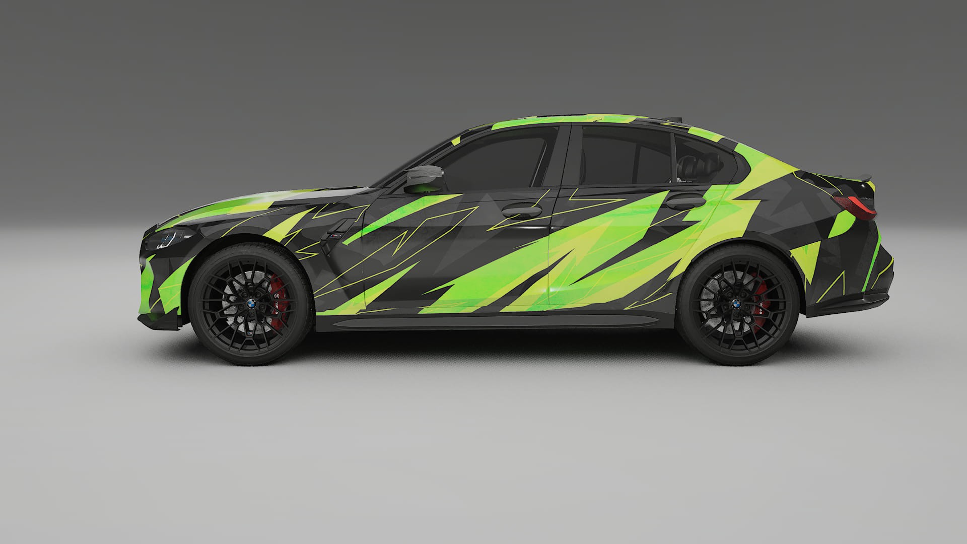 BMW M3 G80 Competition CS NINJA TURTLES – Ontworpen Wrap PPF Kit van Printbaar Polyurethaanfolie