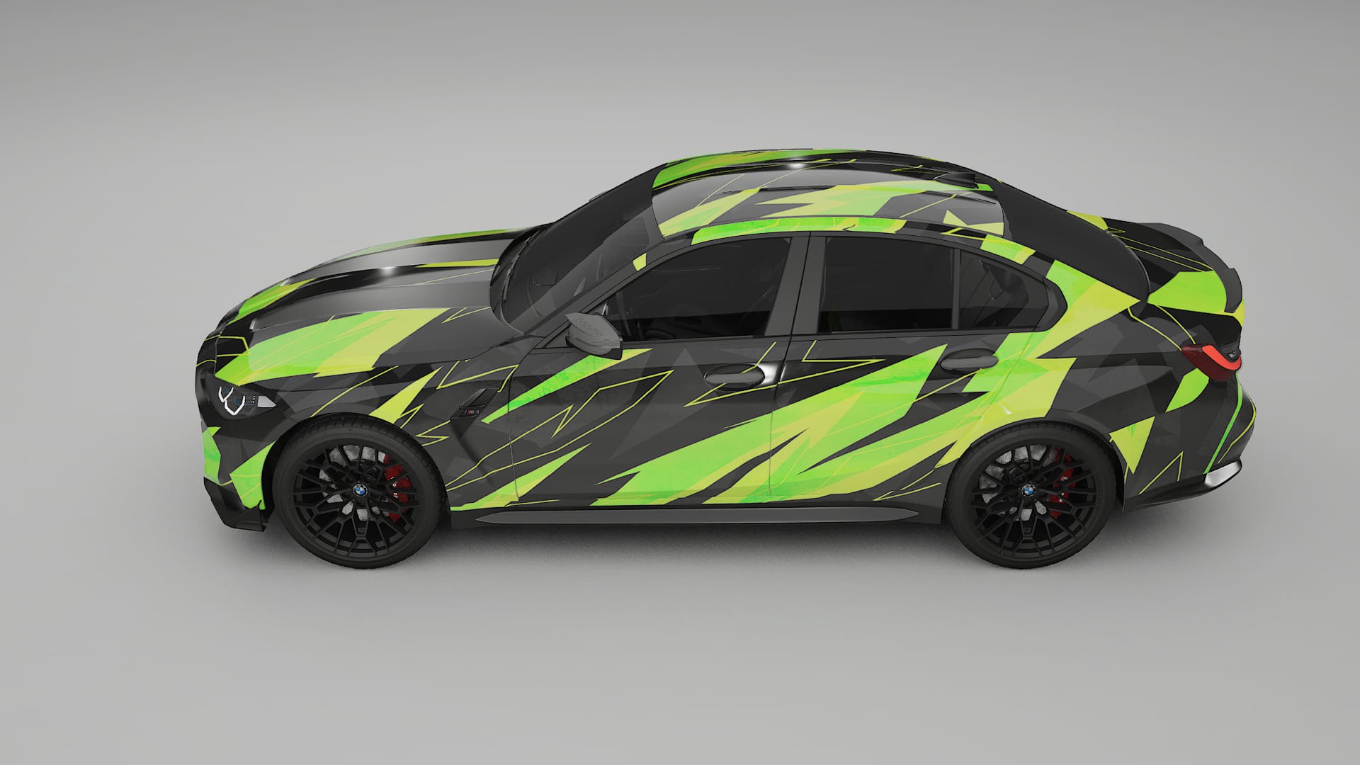 BMW M3 G80 Competition CS NINJA TURTLES – Ontworpen Wrap PPF Kit van Printbaar Polyurethaanfolie