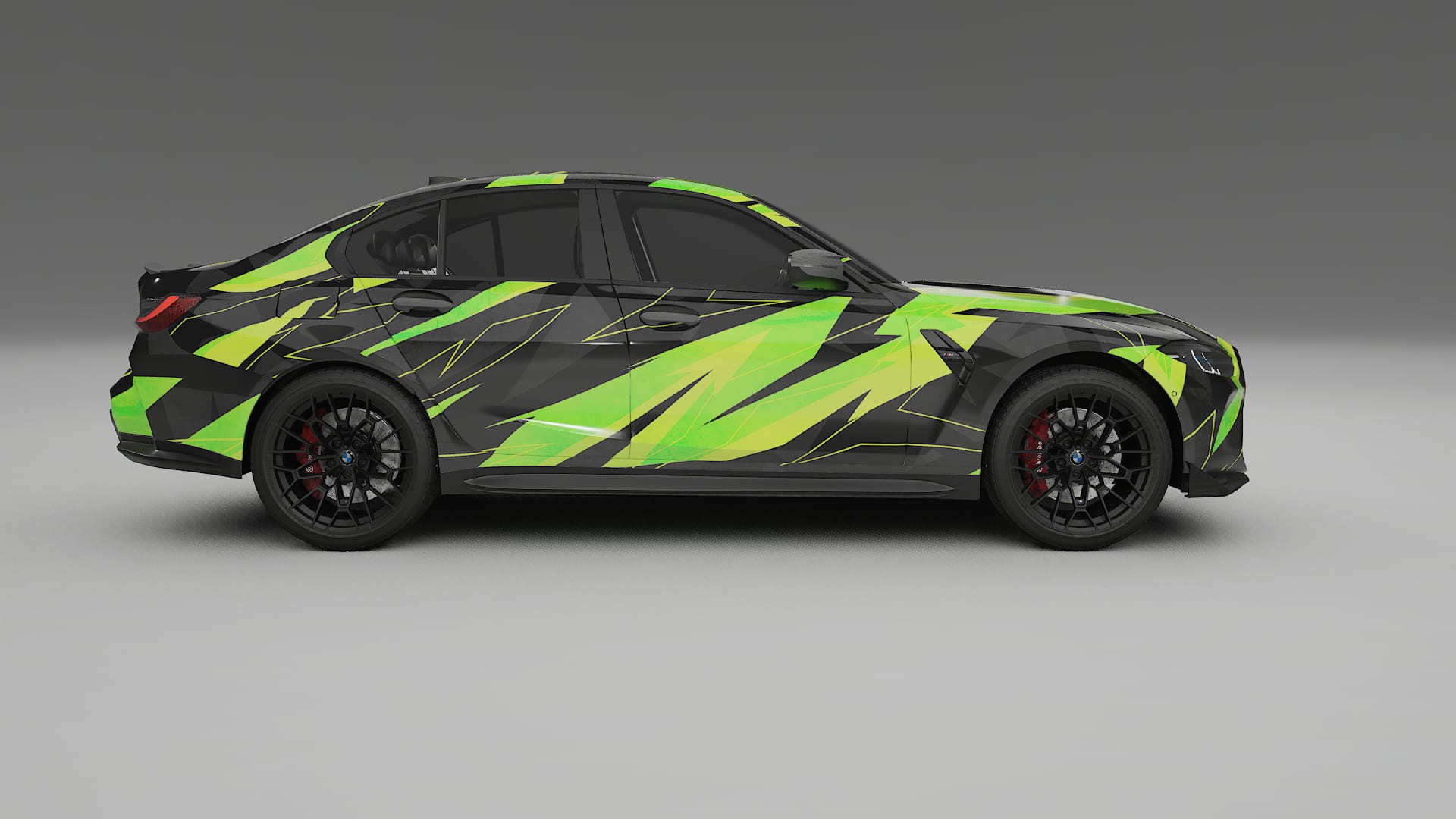 BMW M3 G80 Competition CS NINJA TURTLES – Ontworpen Wrap PPF Kit van Printbaar Polyurethaanfolie