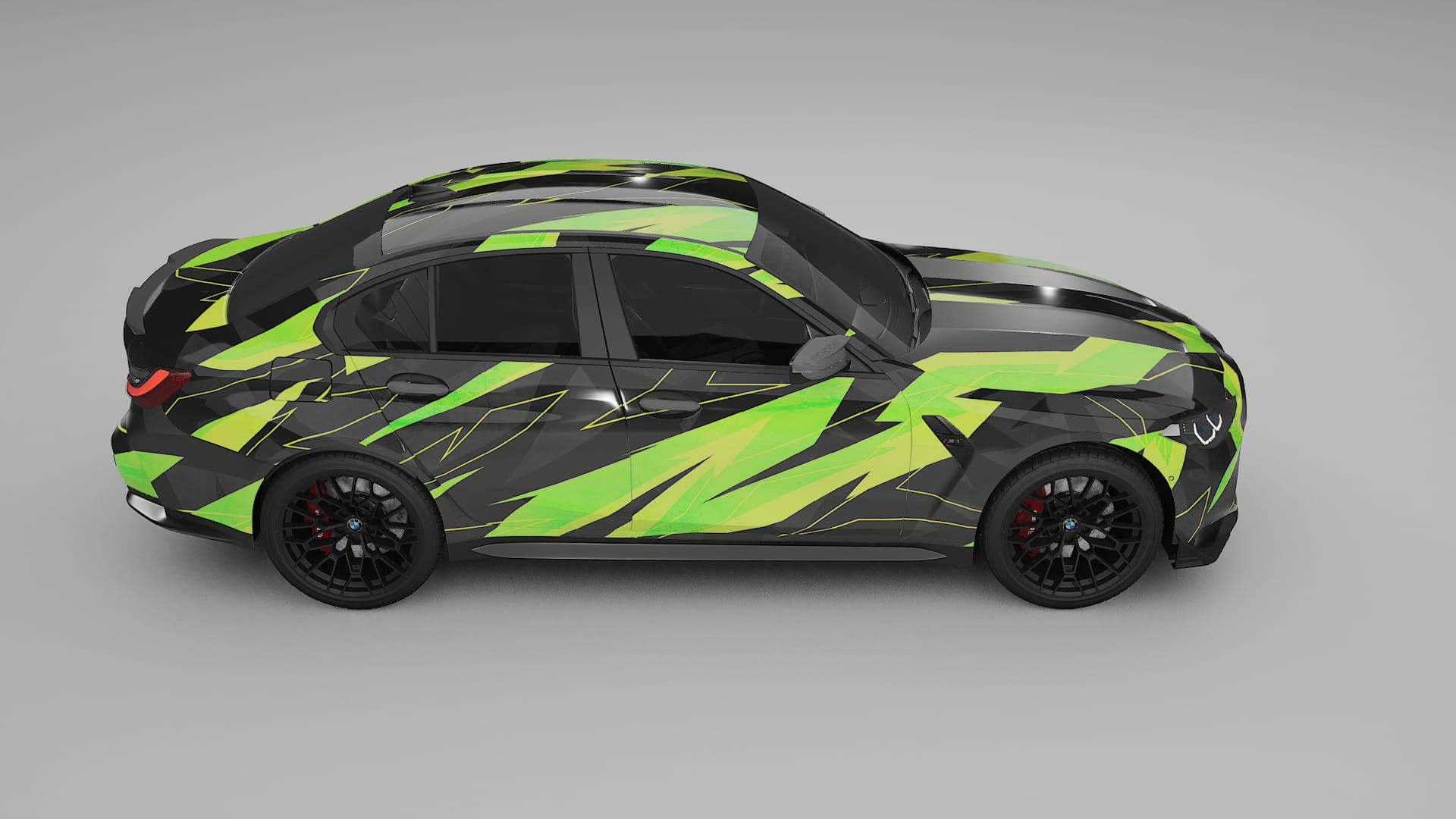 BMW M3 G80 Competition CS NINJA TURTLES – Ontworpen Wrap PPF Kit van Printbaar Polyurethaanfolie