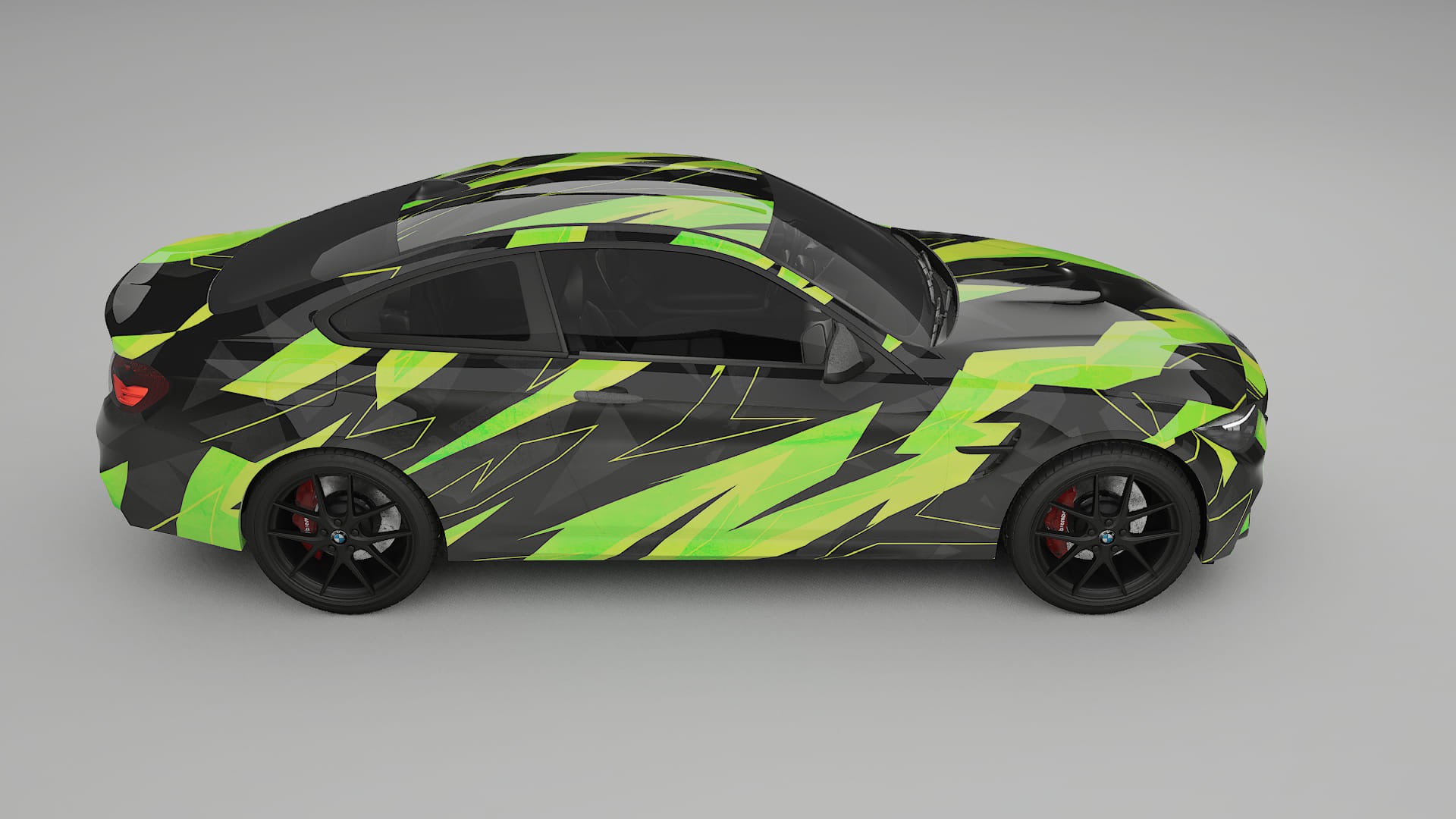 BMW M4 F82 NINJA TURTLES – Ontworpen Wrap PPF Kit van Printbaar Polyurethaanfolie