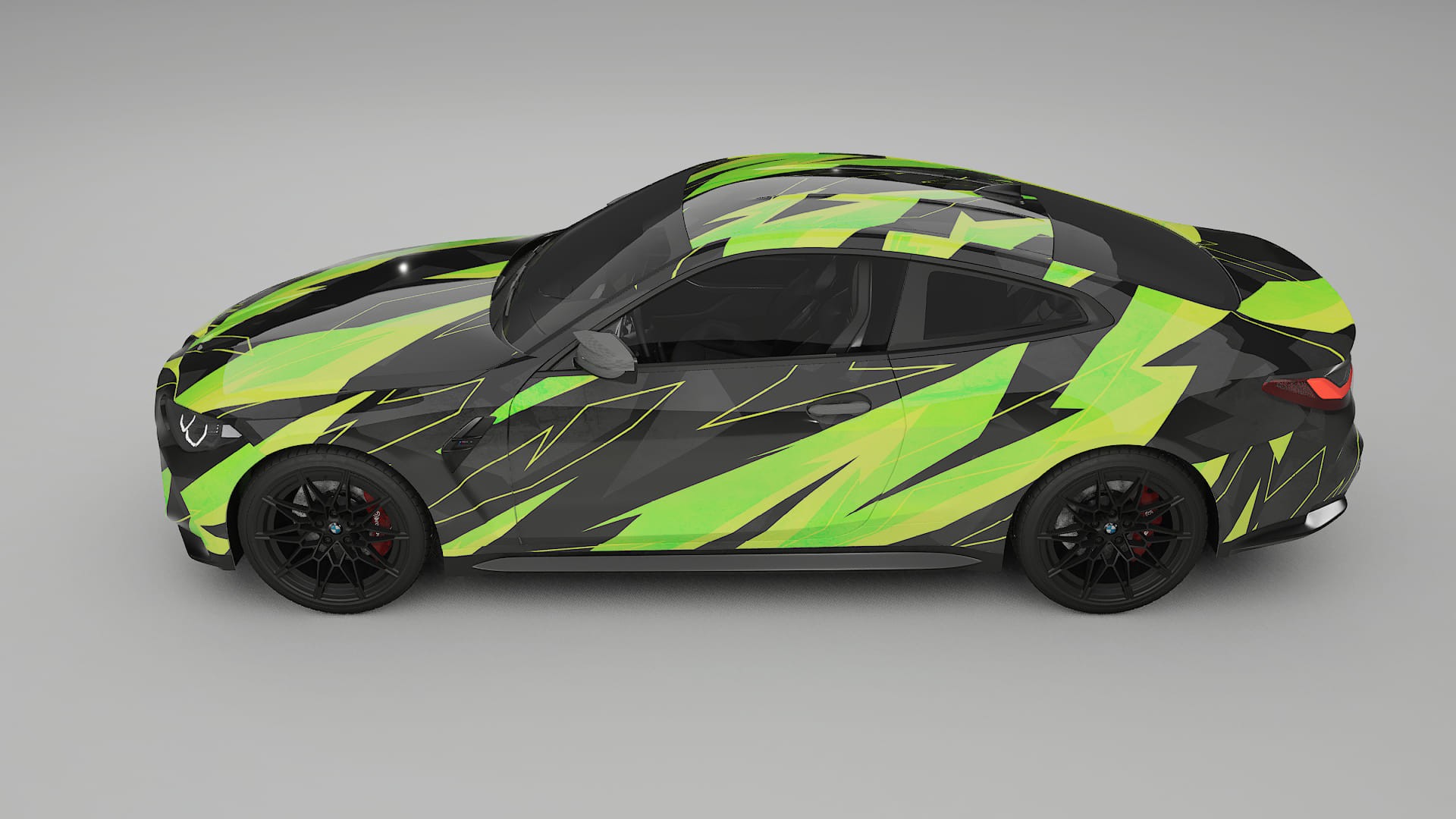 BMW M4 G82 NINJA TURTLES – Ontworpen Wrap PPF Kit van Printbaar Polyurethaanfolie