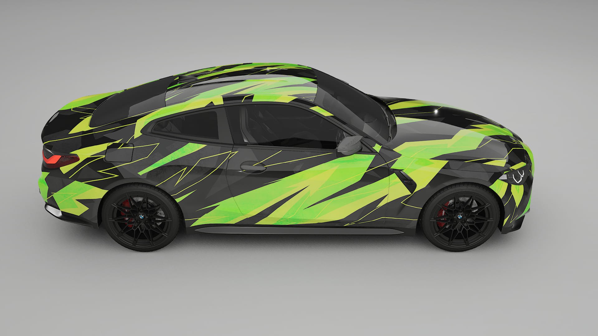 BMW M4 G82 NINJA TURTLES – Ontworpen Wrap PPF Kit van Printbaar Polyurethaanfolie